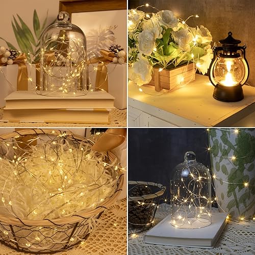 Miniatura 3 de Guirnalda de luces enchufables, 600 luces LED impermeables de 200 pies, luces LED con control remoto, 8 modos para interiores y exteriores, Navidad,