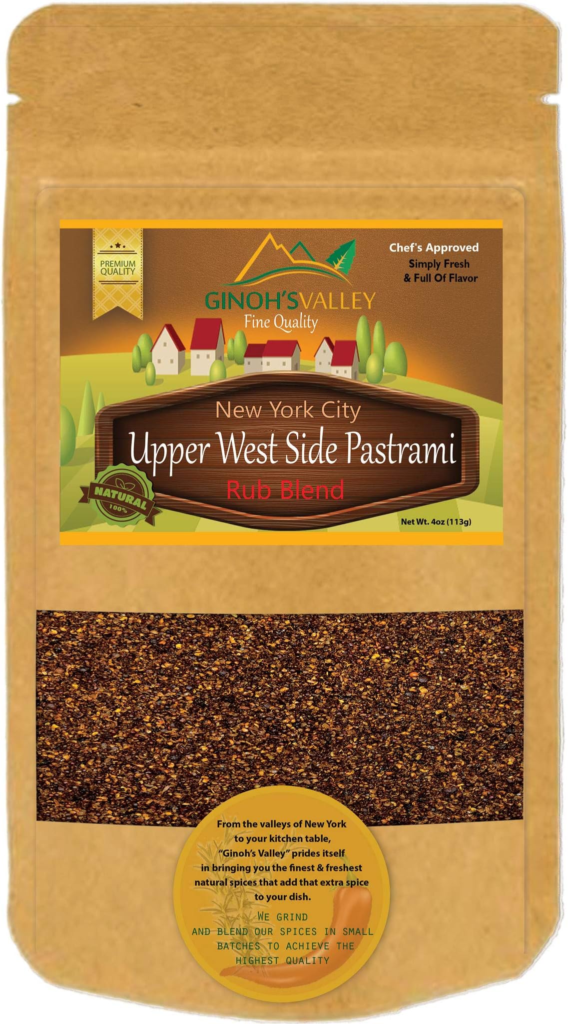 Pastrami Rub Blend 1 lb. Bag KOSHER (Various Flavors