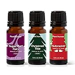 Plant Therapy Christmas Magic Holiday Essential Oil Blend 3 Set, Trio of Exclusive Holiday Scents, Bring Festive Cheer to Every Room, Joyful & Uplifting