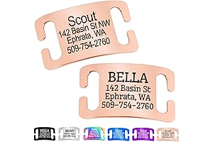 Durable, Silent Slide-On Fossa Pet ID Tag