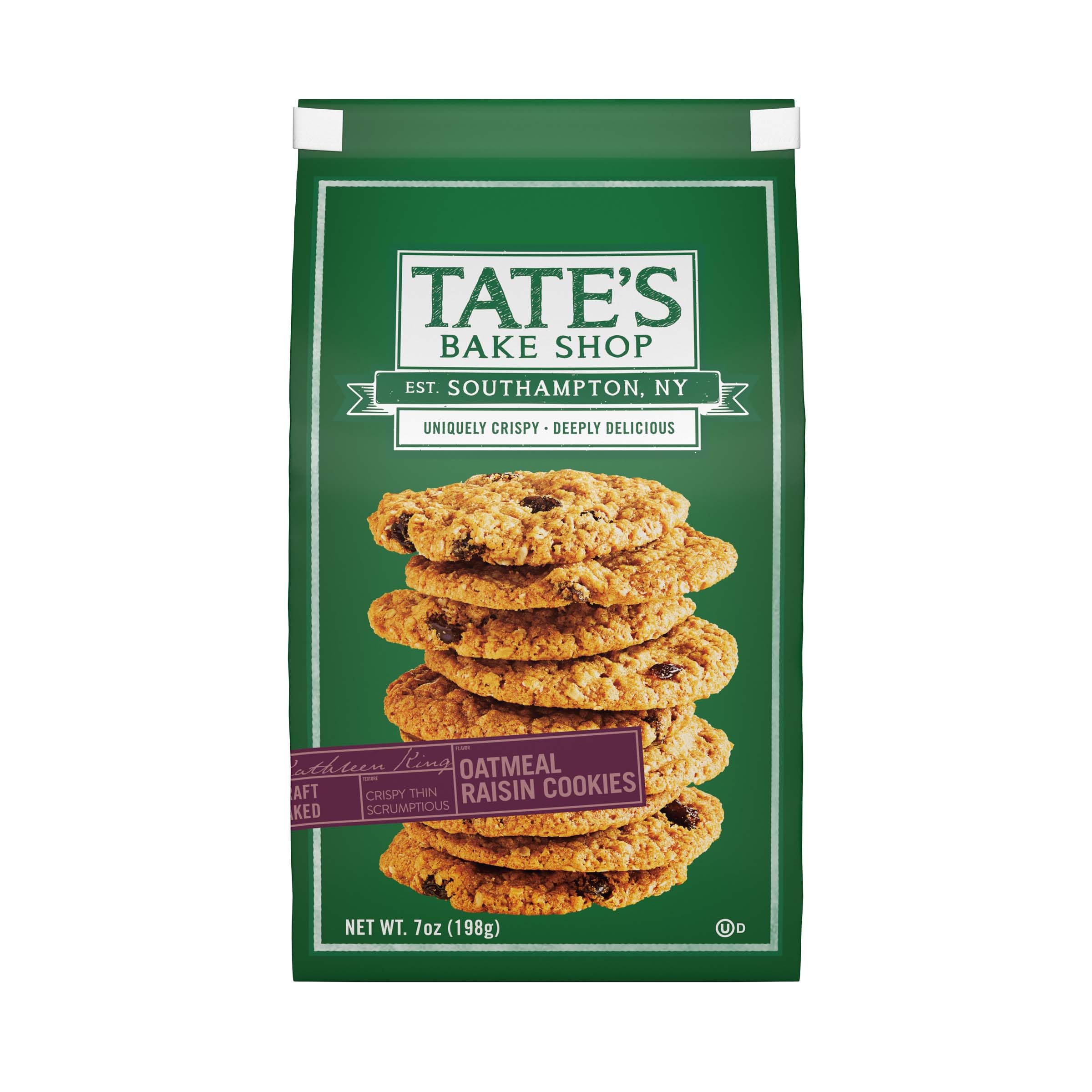 TATES Cookies Oatmeal Raisin, 7 oz