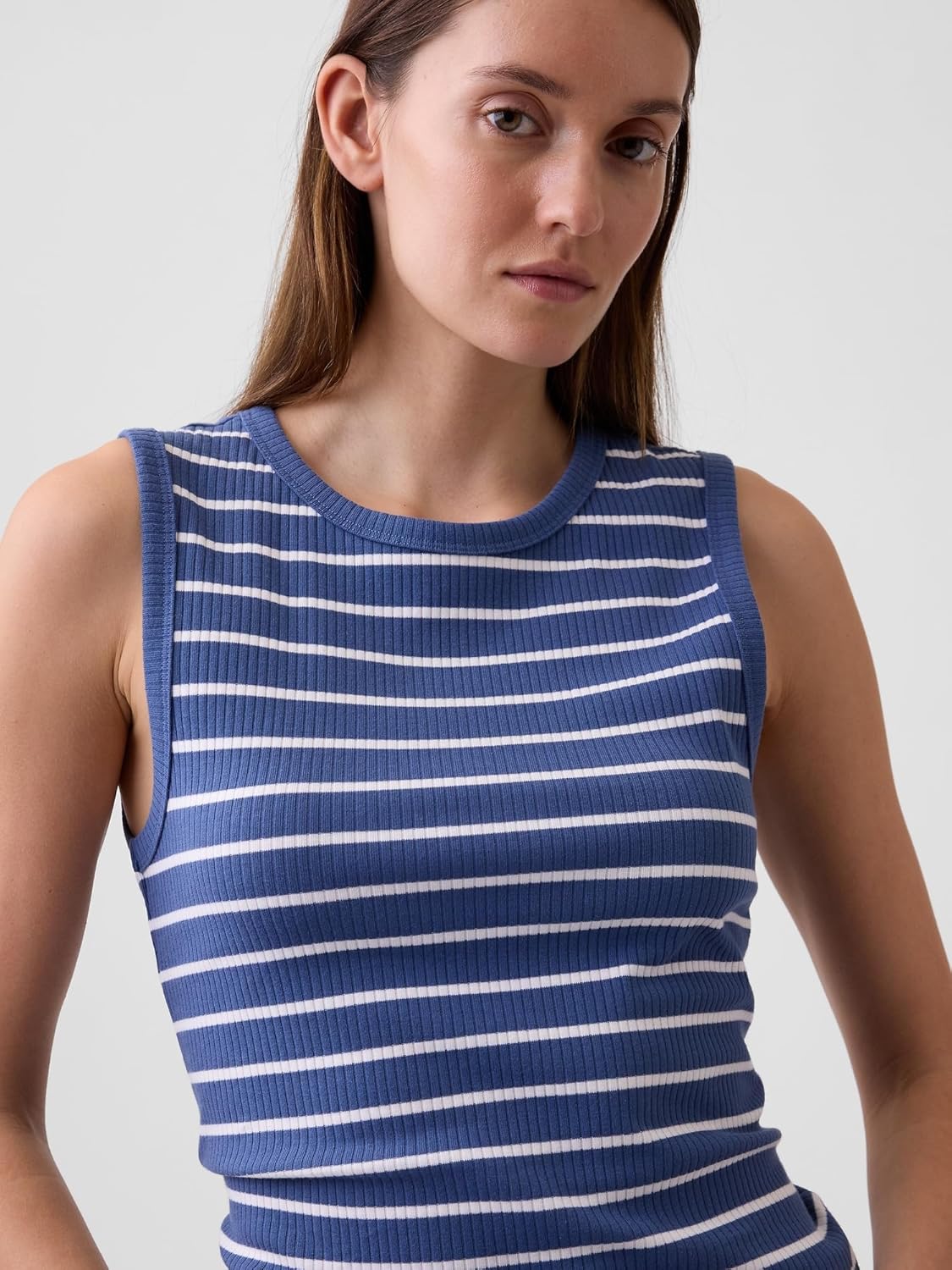 Gap Women's Ribbed High Neck Tank