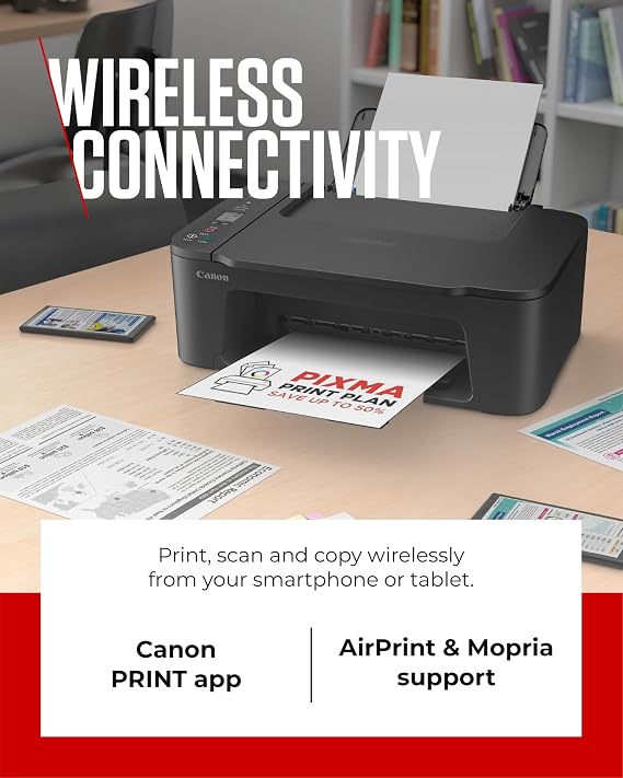 Canon PIXMA TS3750i Wireless Colour All-in-One Inkjet Printer - A4 Print, Copy, Scan - PIXMA Print Plan Compatible - Borderless Photo Printing - Wireless & Smartphone Print - Ideal for Home Printing