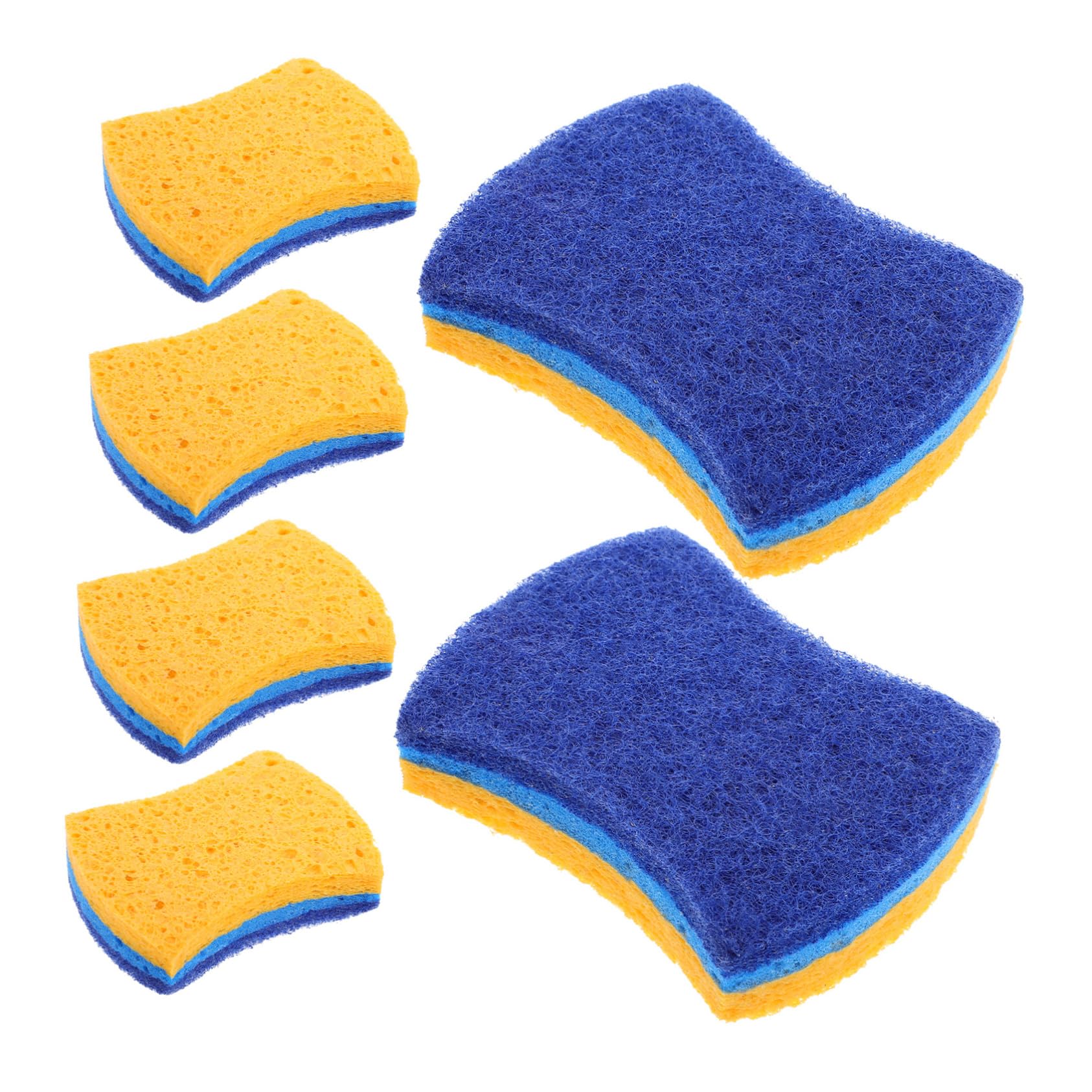FRCOLOR 5 Juegos Esponja De Limpieza De Cocina Esponjas Wok Trapos De Limpieza Conveniente Esponja Exfoliante Esponja De Cocina Esponja Reutilizable Suministros De Cocina 6 Piezas * 5