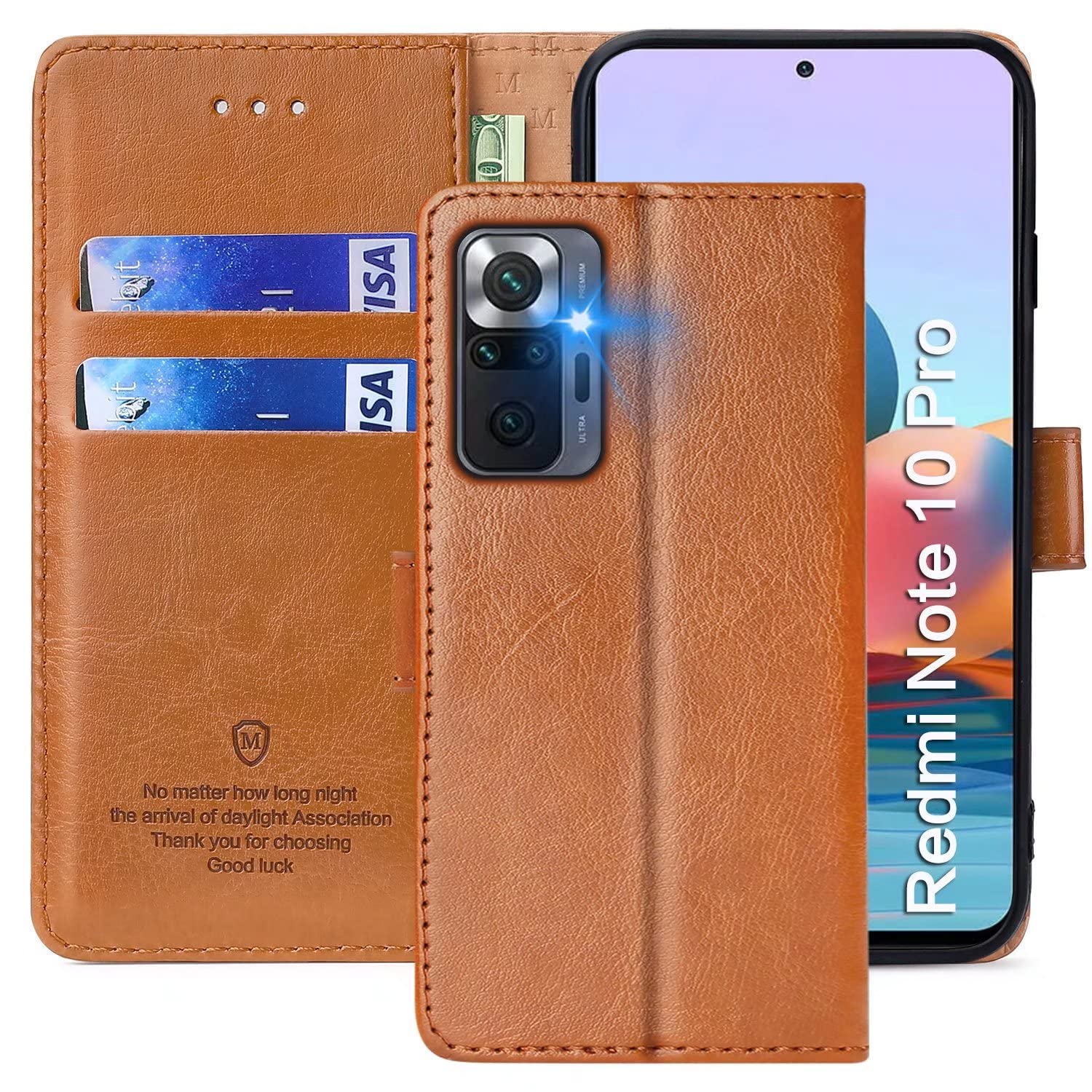 xinyunew Cover per Xiaomi Redmi Note 10 Pro/Xiaomi Note 10 Pro max,Custodia per Xiaomi Redmi Note 10 Pro/Xiaomi Note 10 Pro max,Pelle PU Premium Flip Cover per Redmi Note 10 Pro Custodia