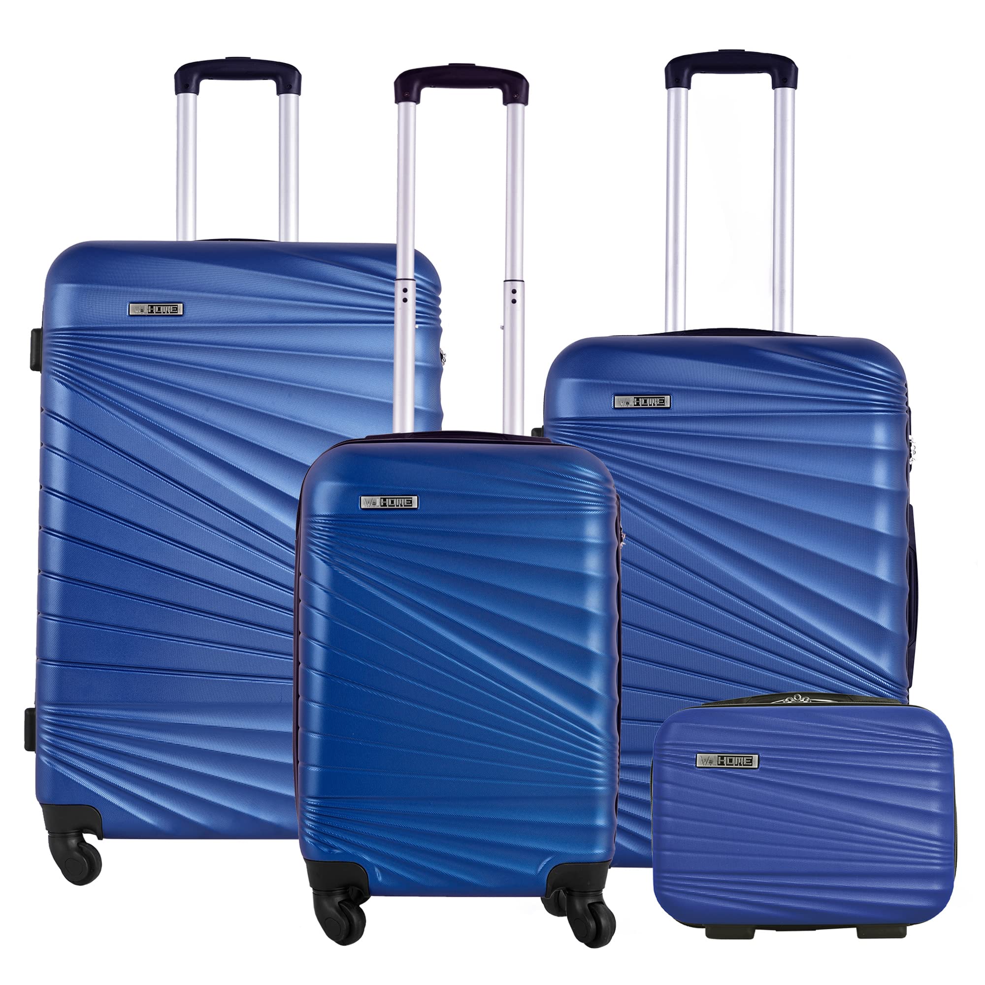 Well Home MOBILIARIO & DECORACIÓN Juego de 4 Maletas Cabina 56cm/Mediana 66cm/Grande 76cm/Neceser 23cm