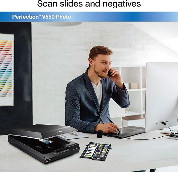 Epson Perfection V550 Photo Flachbettscanner (4800 dpi, USB 2.0) - 2