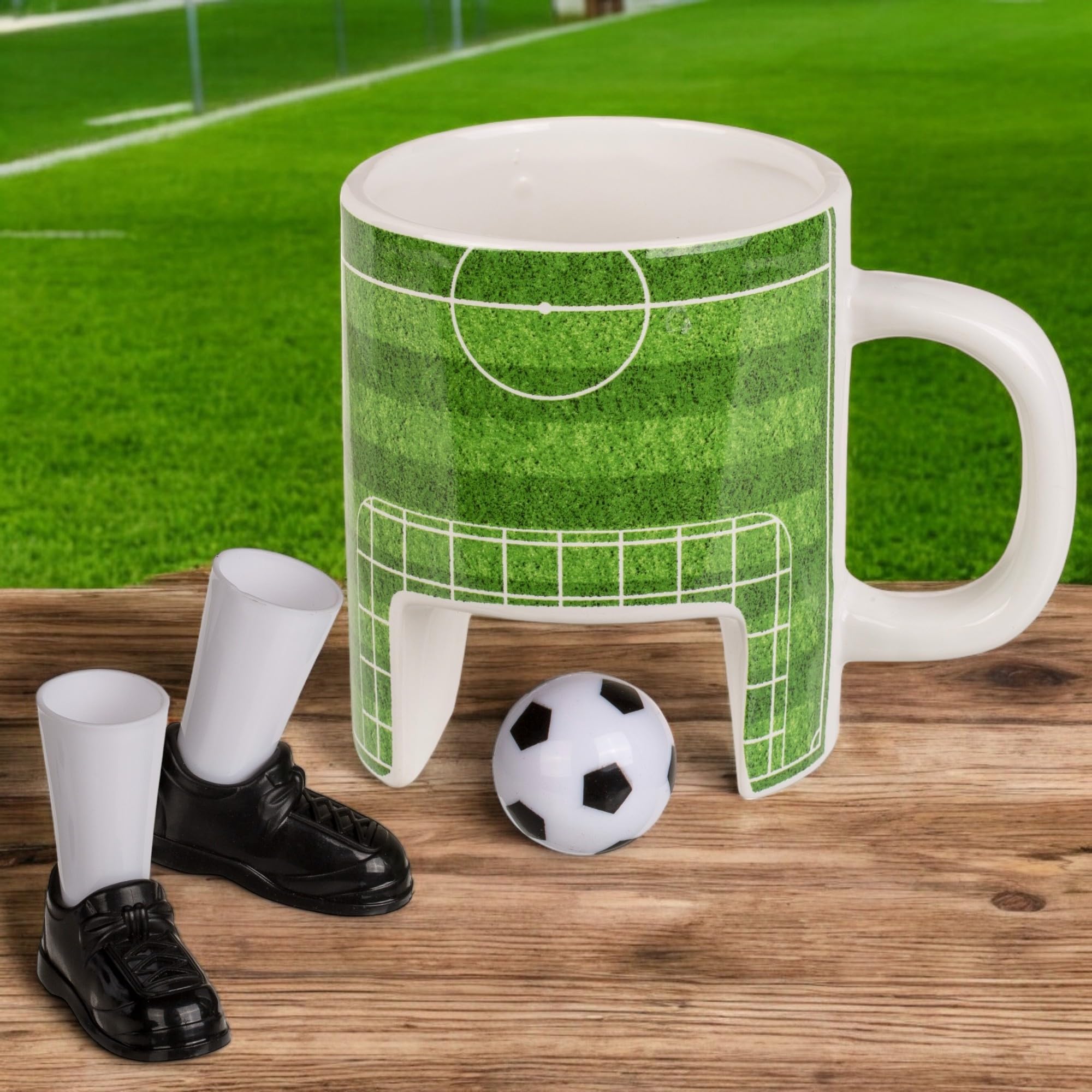 Set regalo tazza da calcio con mini gioco e scarpe da calcio per le dita