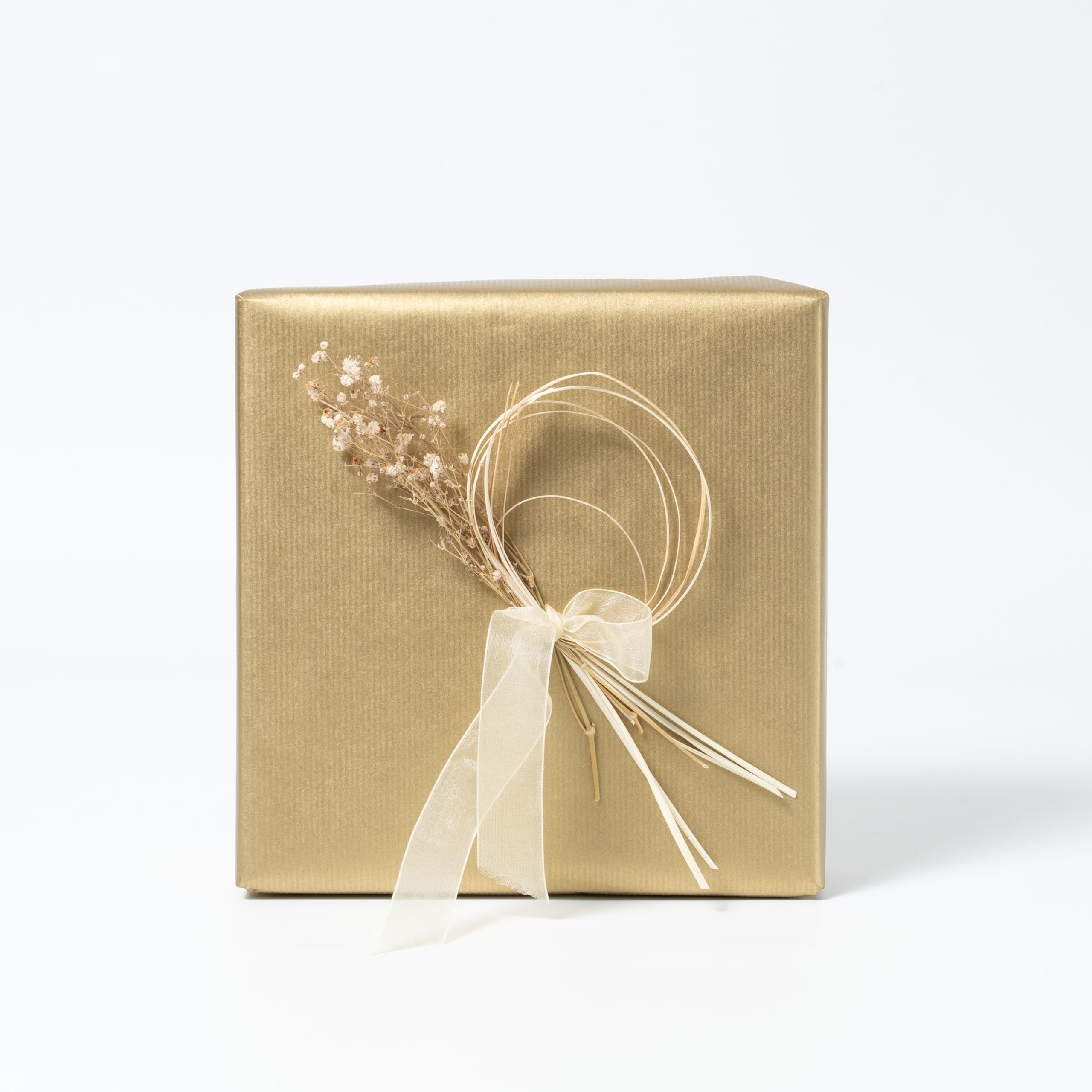 Pakot – Papel Regalo Kraft Verjurado Oro – Bobina 70 cm x 50 m – Rollo Decorativo para Envoltorios de Regalos, Packaging Creativo, Manualidades, Tiendas y Negocios