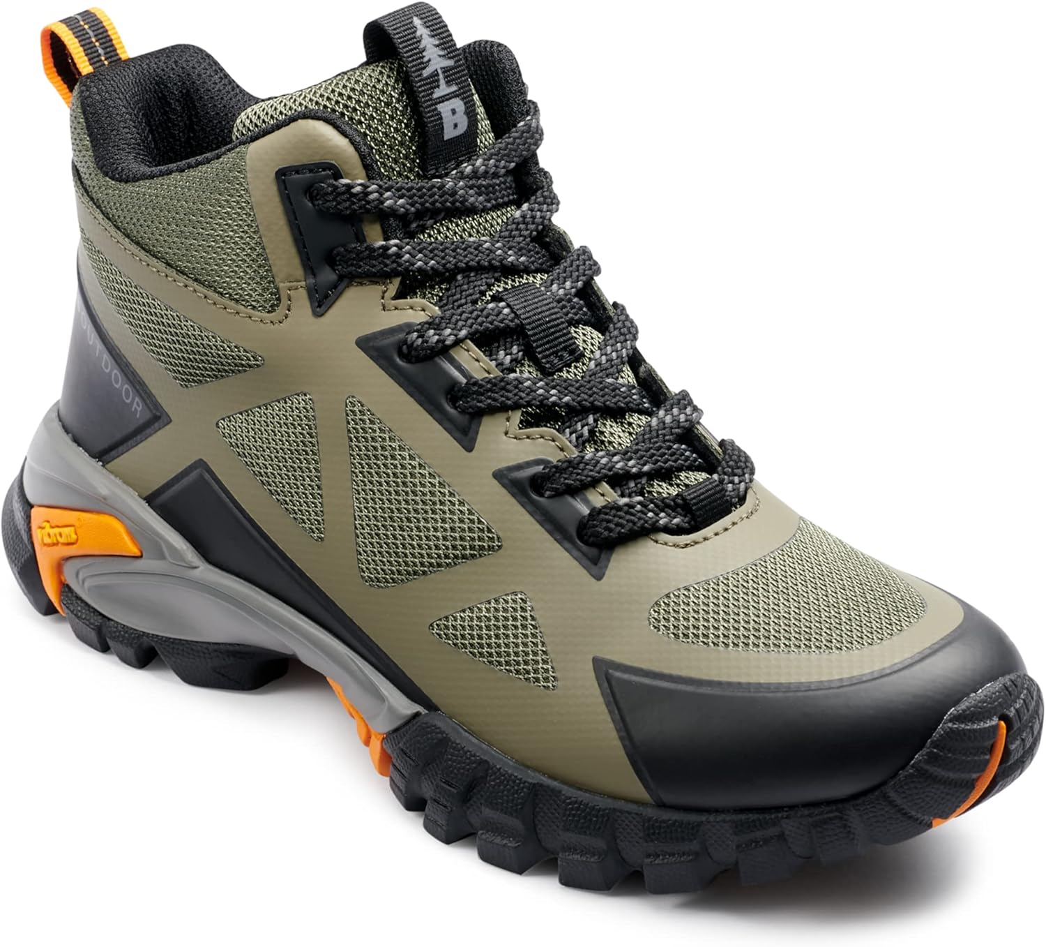 BASS OUTDOOR Women's Vibram Peak SHM Ankle Boot, DEEP LCHN GN, 8.5