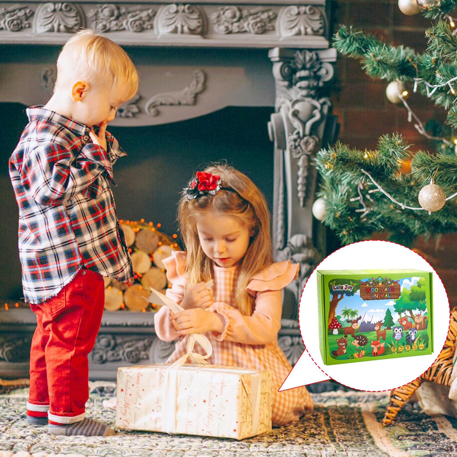 Lets Joy Zestaw do szycia ze zwierzętami leśnymi, zestaw do szycia, filcowe zestawy do szycia, zestaw do majsterkowania, zestaw filcowy dla początkujących dzieci, kreatywny zestaw do szycia figurek