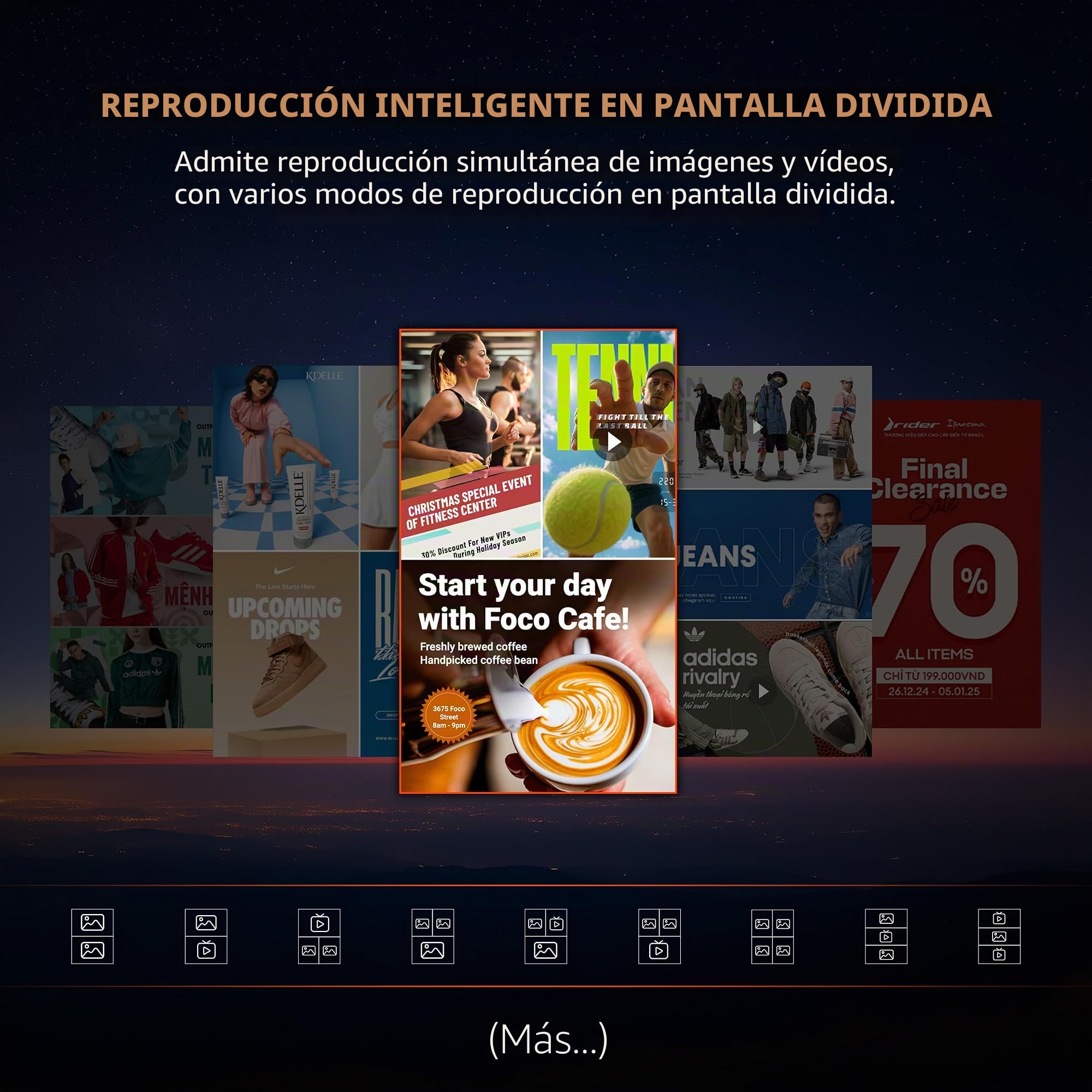 43 Pulgadas Pantalla Publicidad, LCD Señalización Digital, Automática Monitor Vertical Portátil para Tienda, Restaurante, Centro Comercial, Compatible con USB/WiFi/HDMI, Android OS