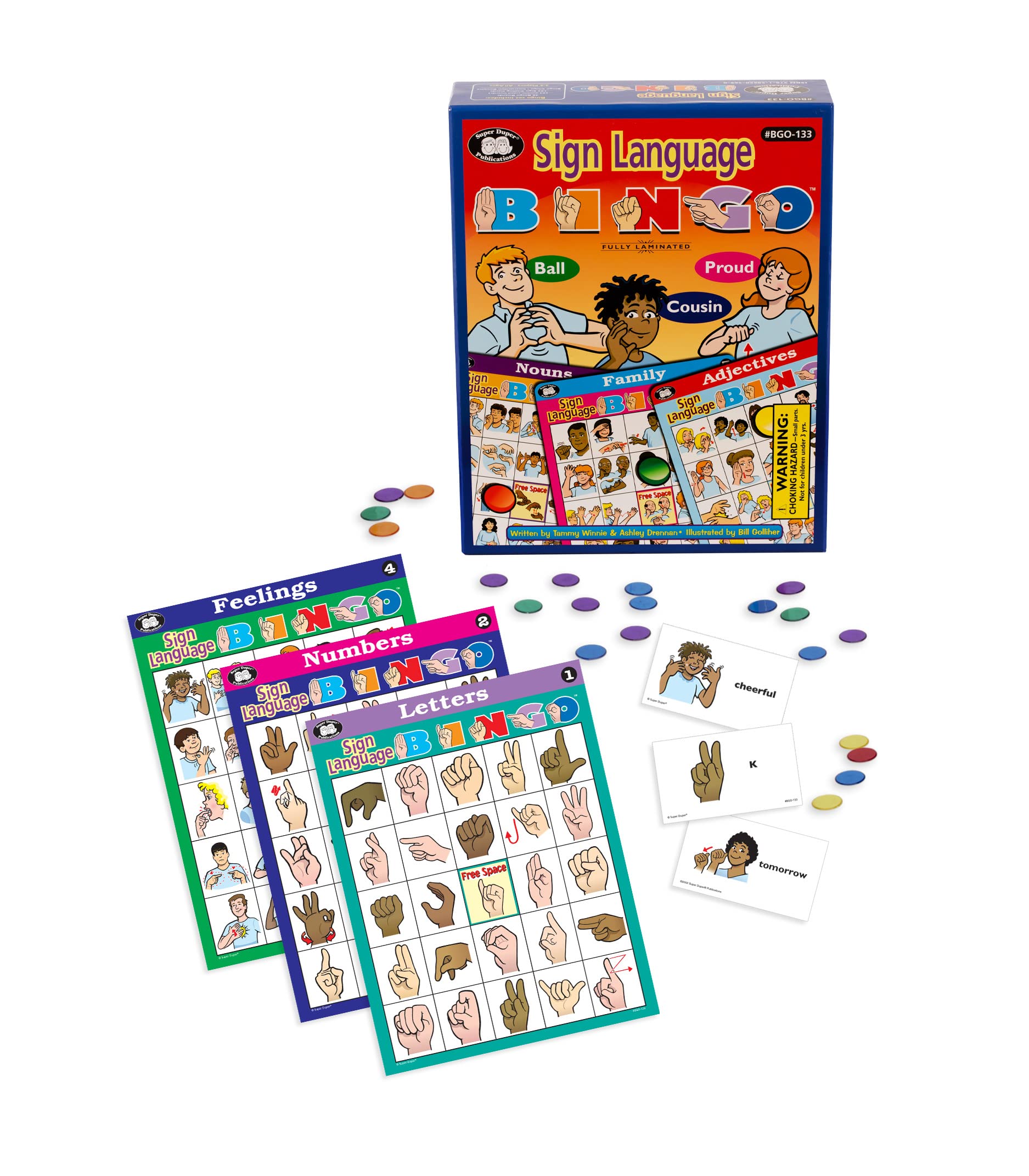 Amazon.com: Super Duper Publications | American Sign Language Bingo Game |  Educational Learning Resource for Children : Office Products