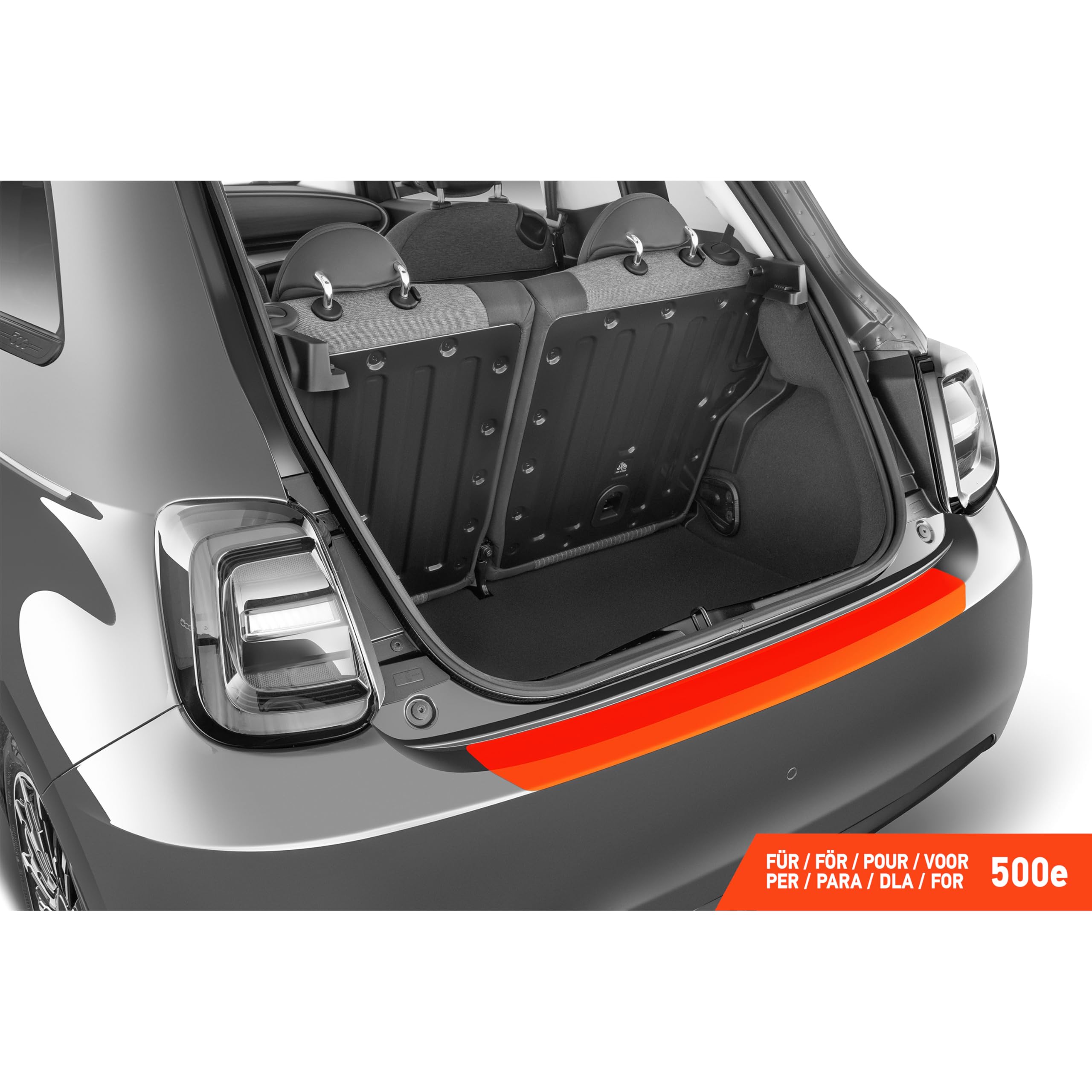 Krasbestendige Folie Transparant Luxshield Beschermfolie Voor De Bumperbescherming Voor Auto Fiat 500 2008