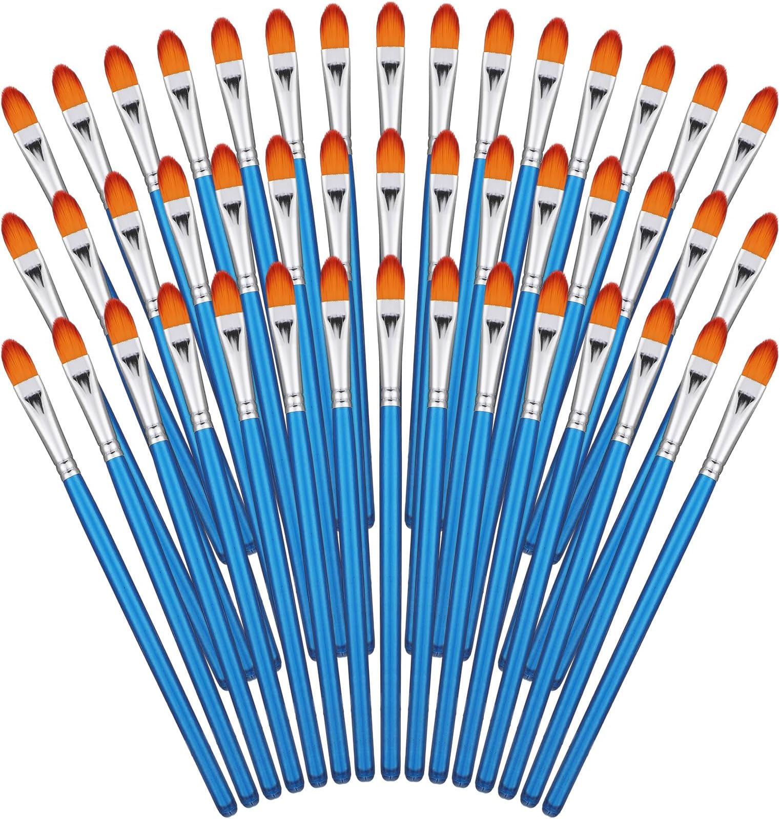 50Pcs Round Paint Brushes Bulk, Anezus Small Paint Brushes