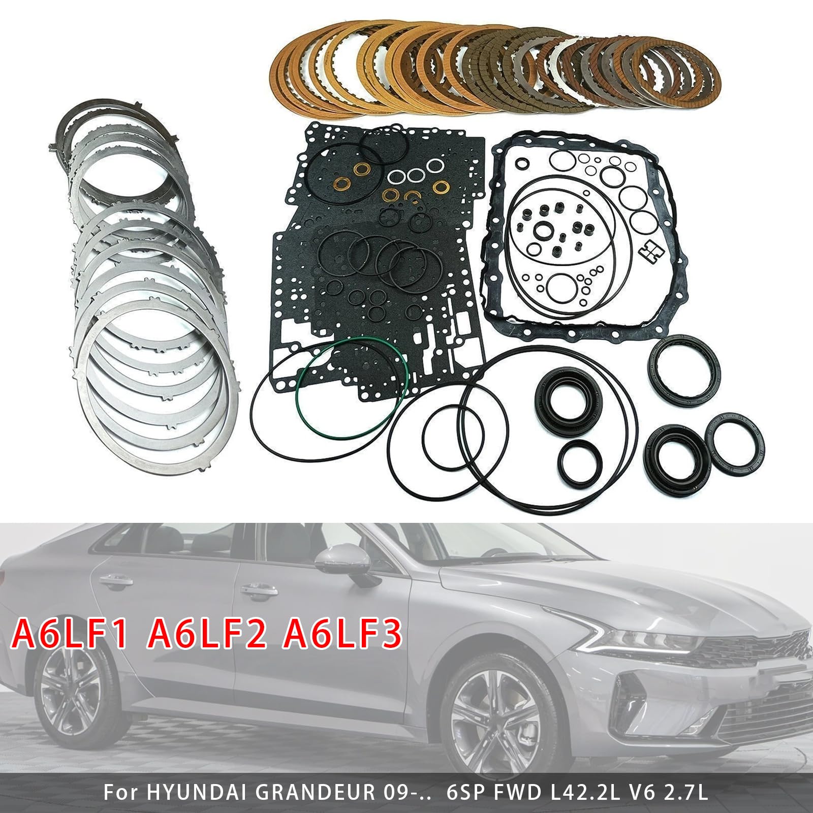 A6LF1 A6LF2 A6LF3 Transmission Master Rebuild Overhaul Kit