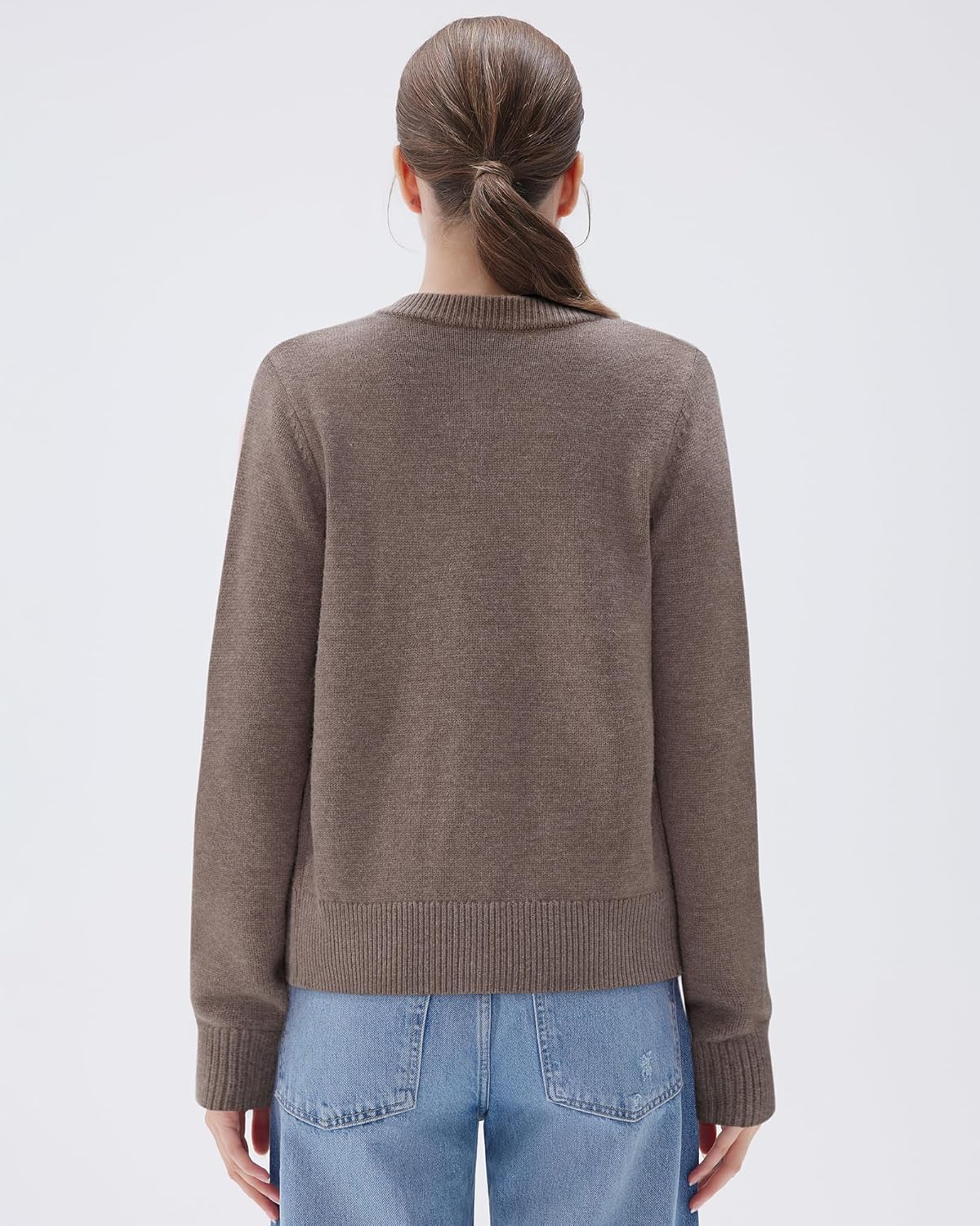 SUUKSESS Women Chunky Cashmere Blend Cardigan Sweaters Trendy Fall Fashion Button Up Long Sleeve Knit Outfits - Image 5