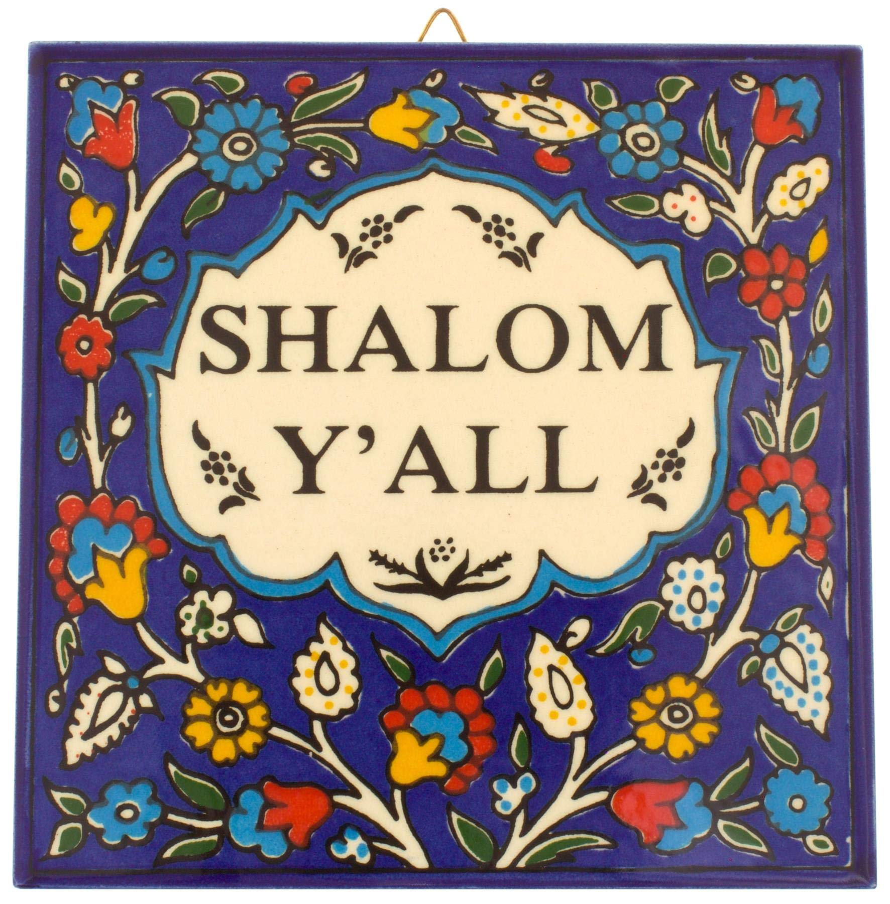Armenian Ceramics Wall Hanging Jewish Home Blessing Shalom Y'all