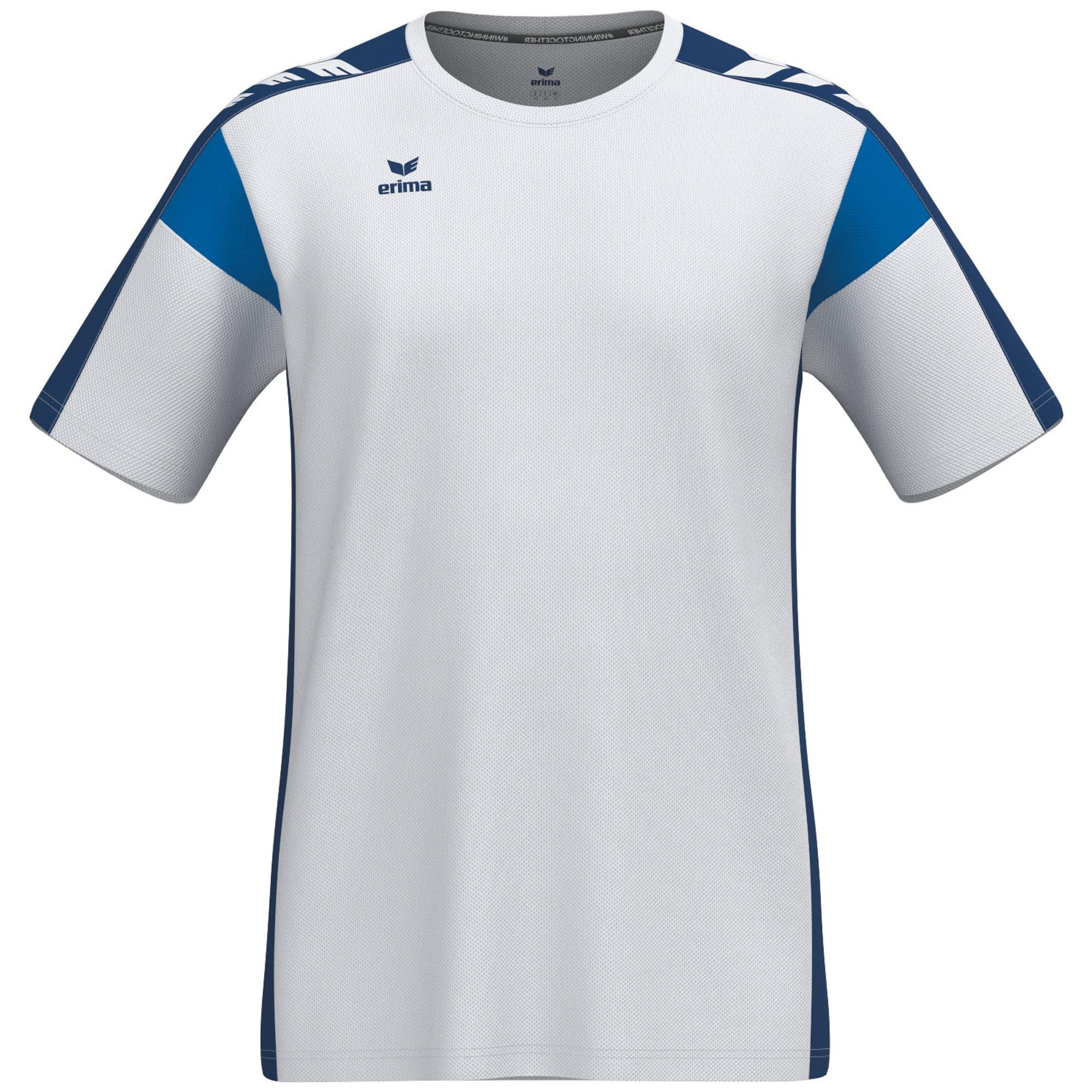 Erima Unisex Children's Celebrate 125 Functional T-Shirt (1082509), White/New Navy, 152