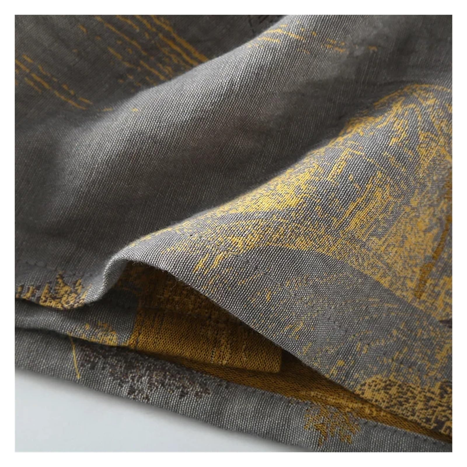 Accappatoio Uomo Accappatoi in Cotone con Cintura for Uomo, Pigiama Estivo Traspirante di Media Lunghezza, in Jacquard Sottile Stampato Primaverile da