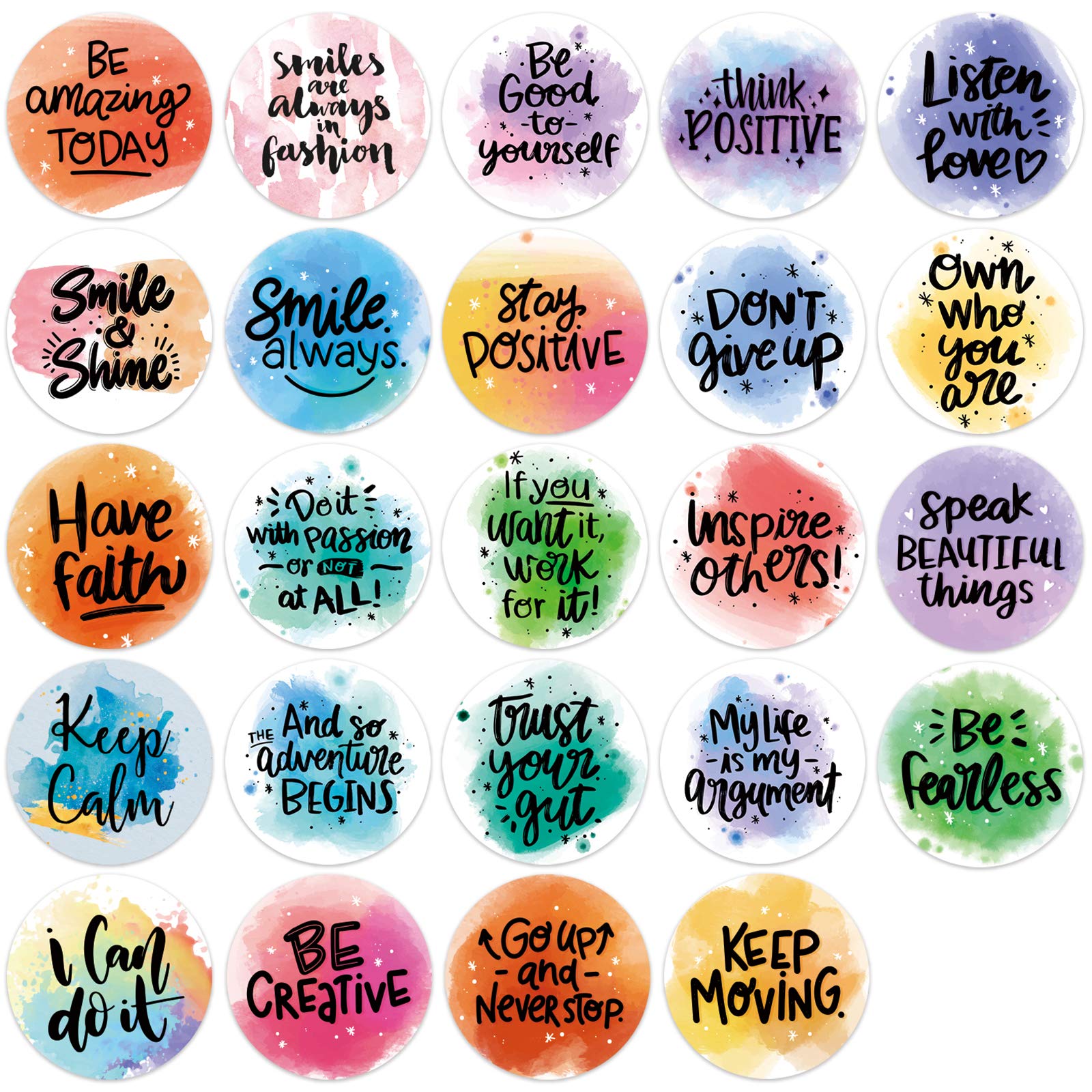 480 Counts Inspirational Quotes Words Stickers Inspiring Planner Encouraging Motivational Encouragement Stickers for Book Phone Car Bike Scrapbook