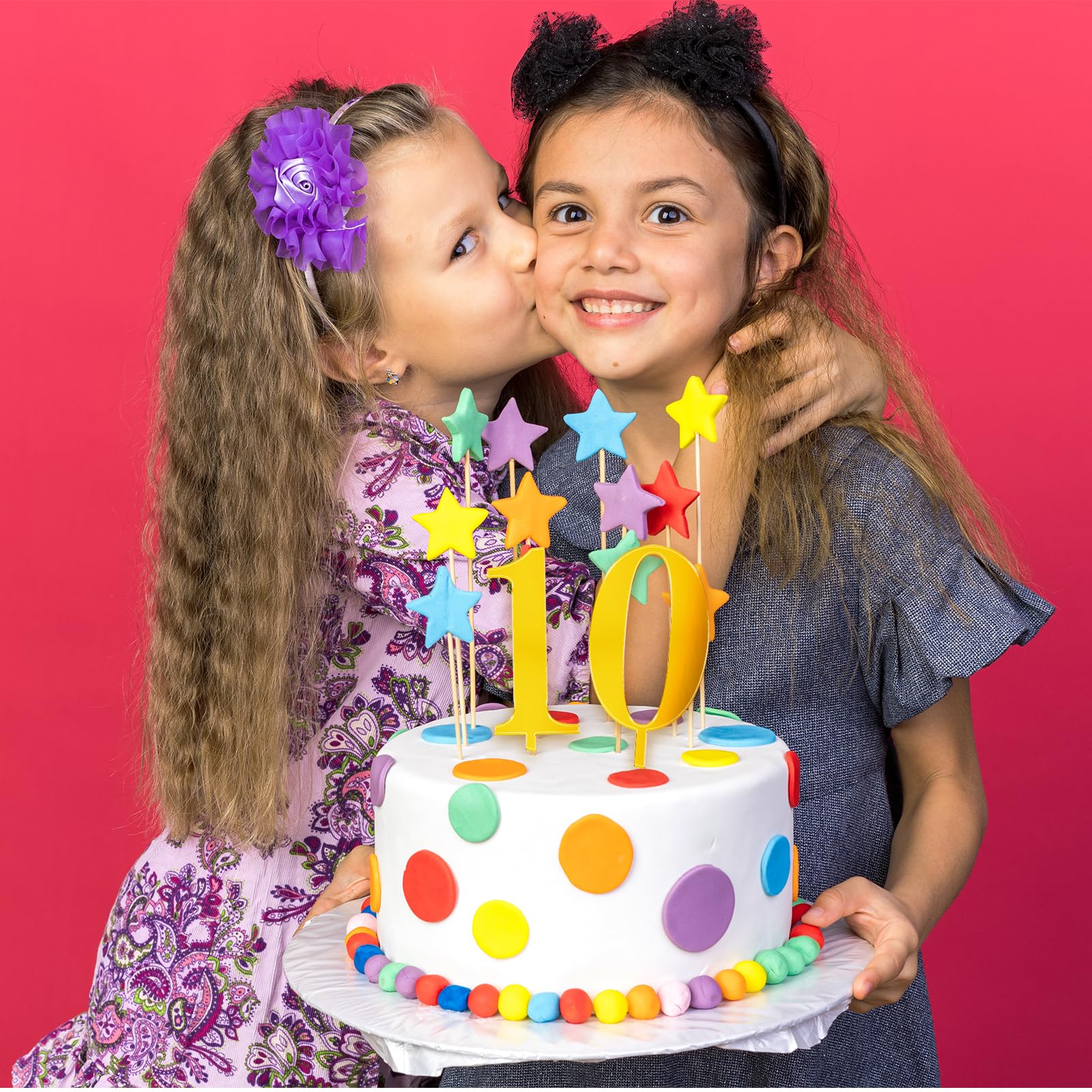 10-teiliges Set Goldene Cake Topper Zahlen 0-9 – Wiederverwendbare Acryl-Tortendeko Für Geburtstag & Feiern