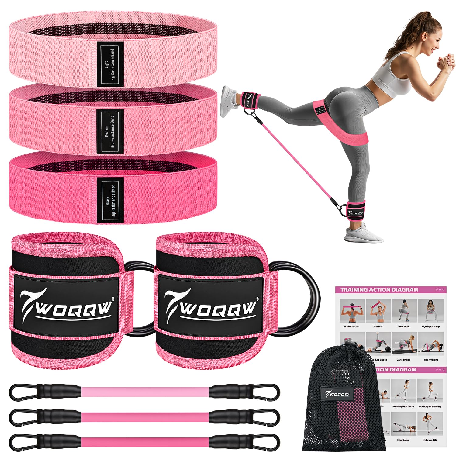 WOQQW Ankle Resistance Set