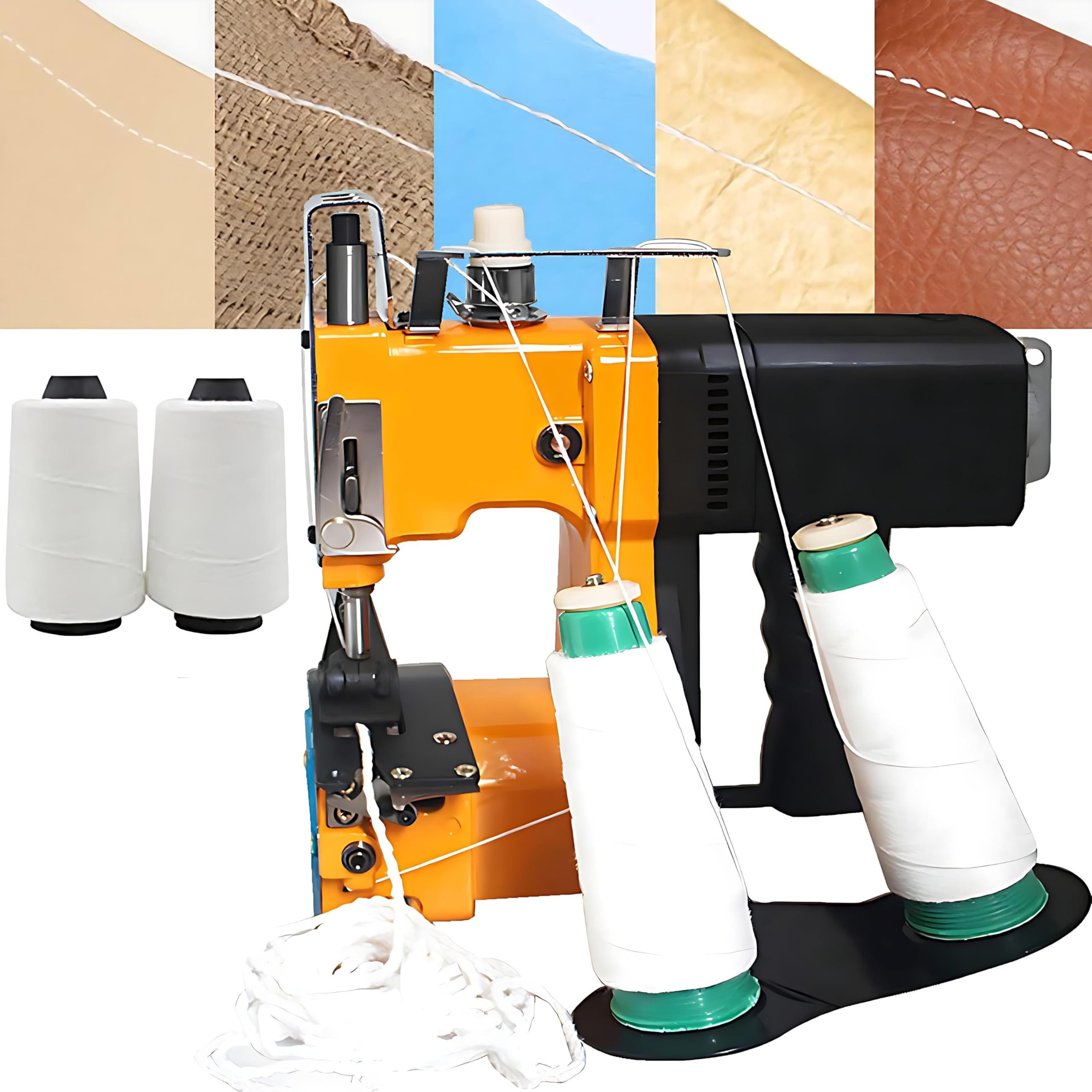 AYCDL Portable Mini Bag Closing Machine - Double Thread Automatic Sewing for Woven Bags, Snakeskin Bags & Sacks - Efficient Packing Solution