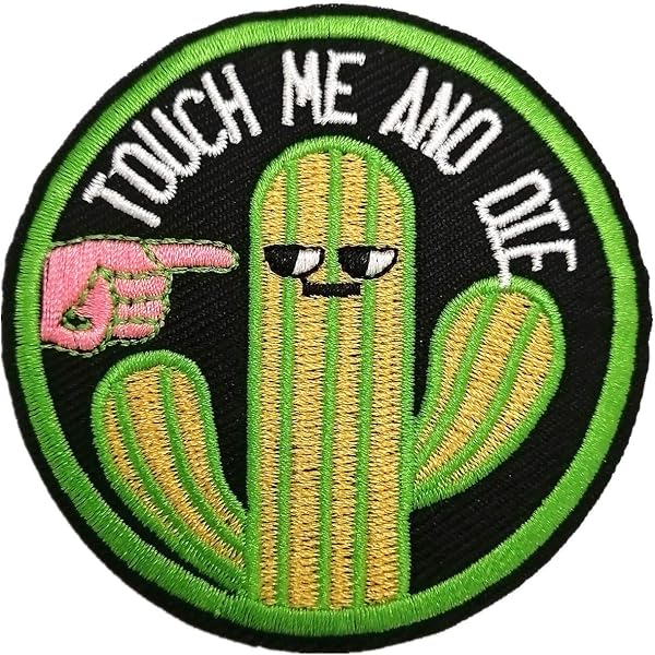 BPA Toppe Termoadesivi Toppe Ricamate per Ferro da Stiro o per Cucire-Touch Me And Die - 1