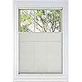 BlindsAvenue Cordless Top Down Bottom Up Cellular Honeycomb Shade, 9/16" Single Cell, Light Filtering, Winter White, Size: 71" W x 48" H