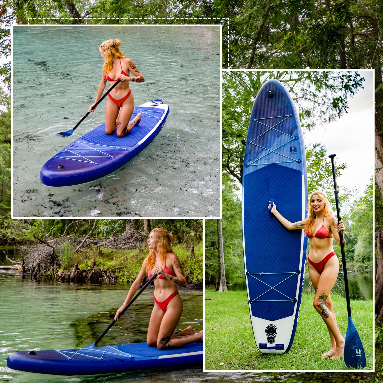 Stand Up Paddle Board Gonflable Adulte avec Accessoires Complet Sup Table 10'6" 320x81x15cm Max.150 kg