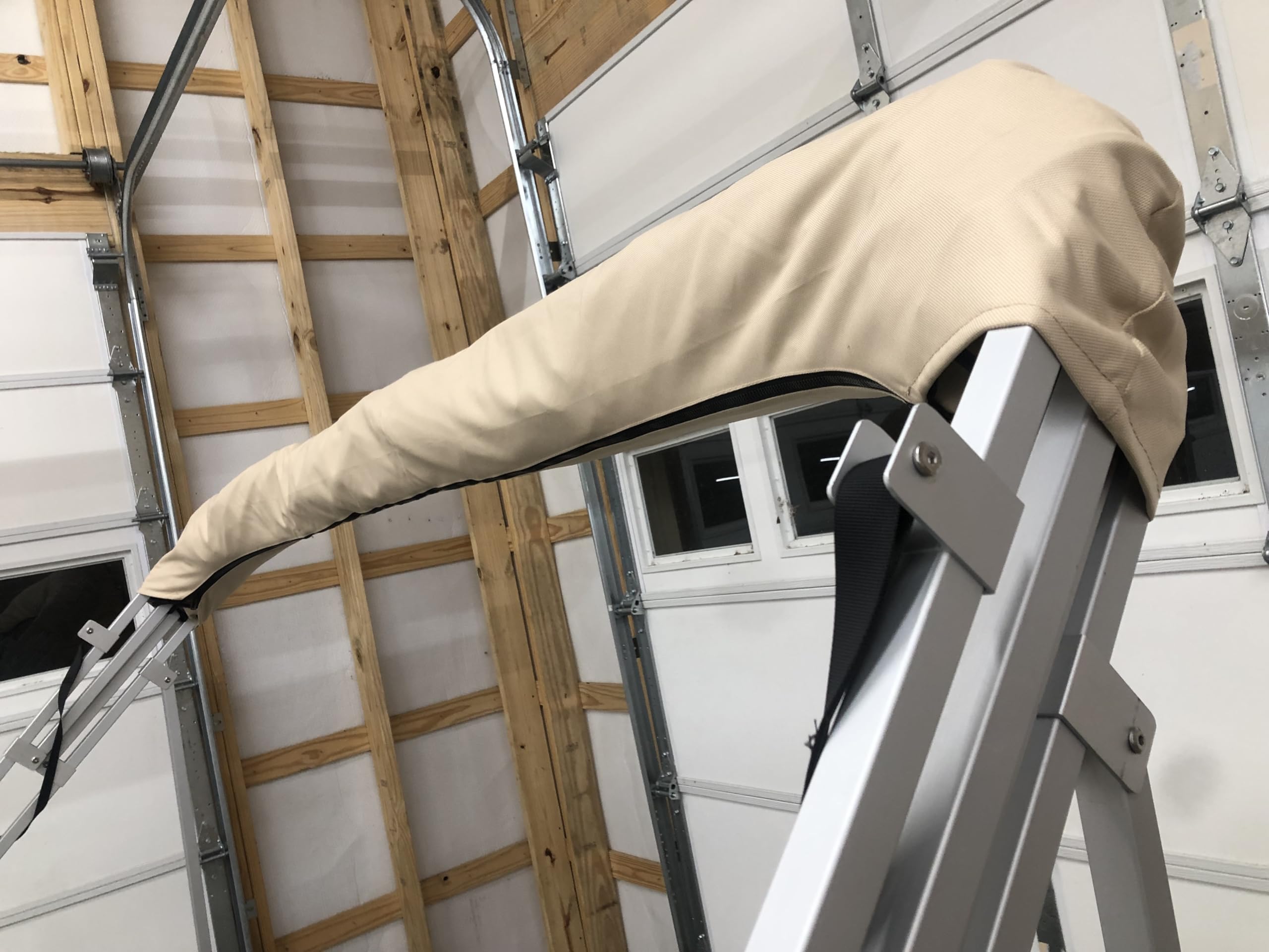 Cypress Rowe Outfitters Replacement Bimini Top Canvas with Boot, Made for Bentley 220 Cruise 240 Cruise SE, Fits Factory Frame!, 9' Long x 8.5' Wide, 16oz, 4 Bow (Beige)