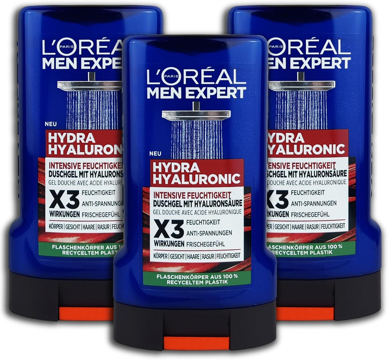L'Oréal Men Expert żel pod prysznic Hydra Hyaluronic 3 x 250 ml\
