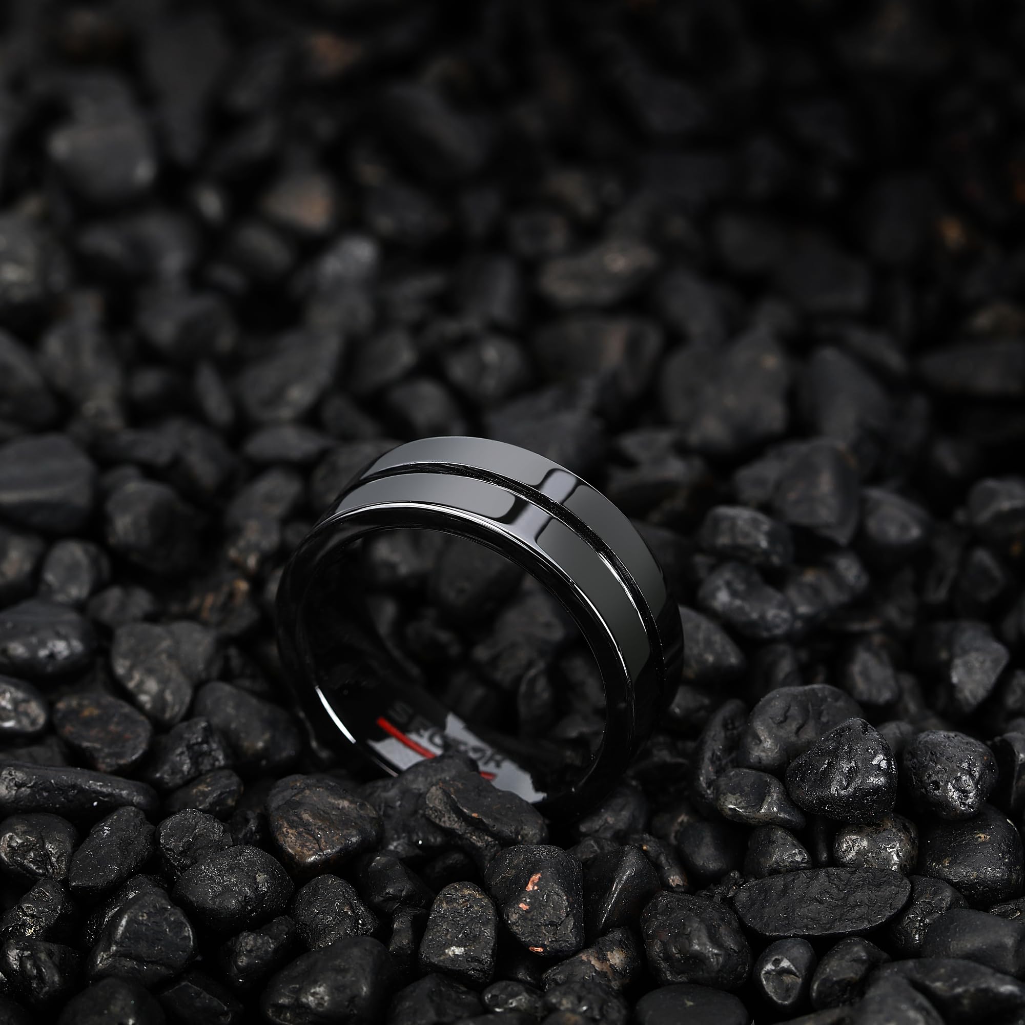 Sector No Limits Row anello Uomo in Ceramica, smalto nero - SACX17021