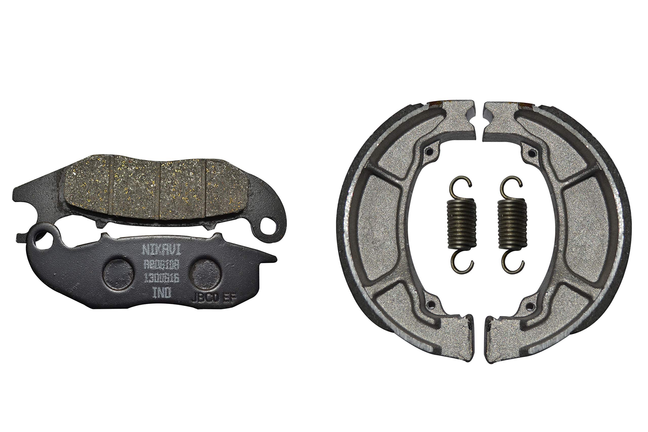 NIKAVI Front & Rear (Combo) Brake Pad + Brake Shoe Set Compatible for Honda Shine Latest Models (DP9+BSS01)-image-10