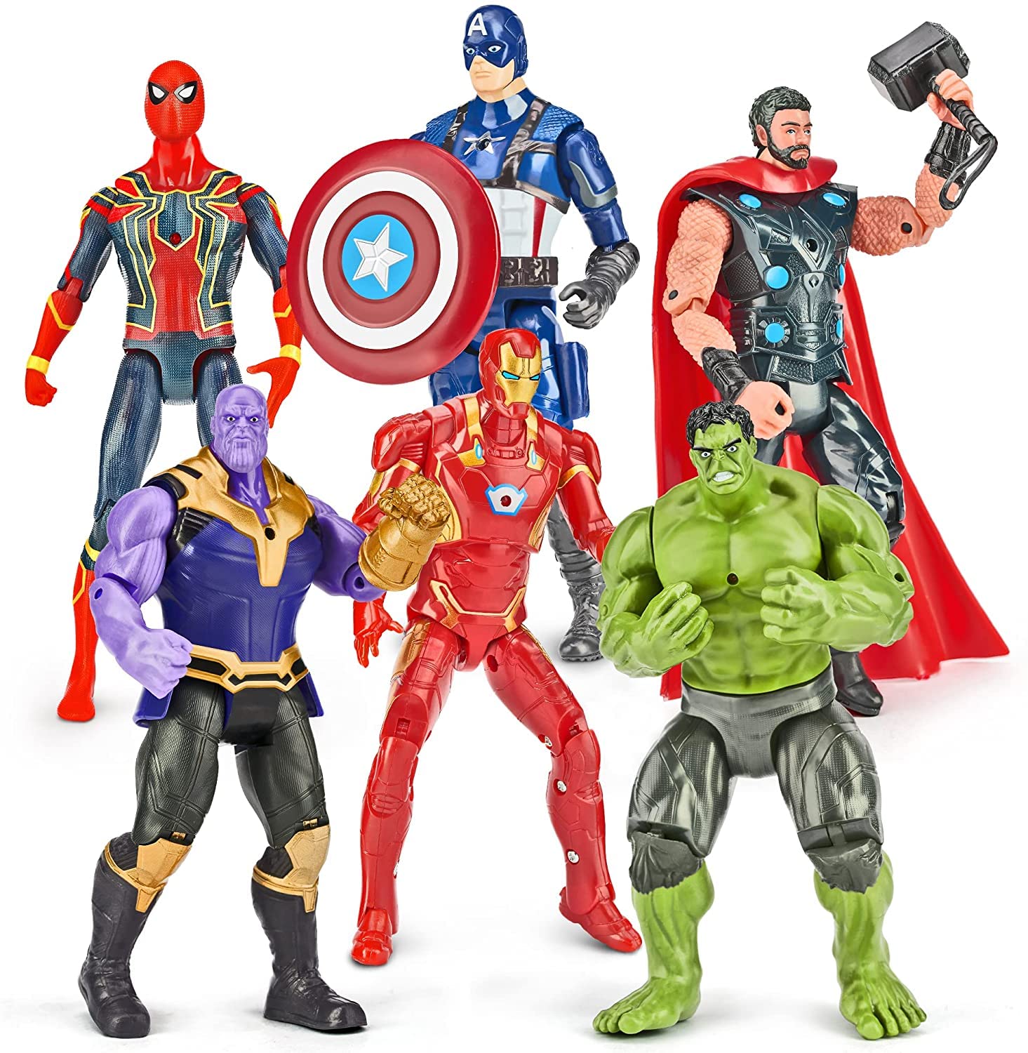 Amazing Superheroes Toy Set Avengers Heroes Pcs Include Ironman