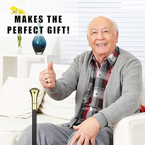 Miniatura 5 de Bastón masónico de bastón masónico para hombres, equilibrio para personas mayores, portátil, plegable, 2 piezas para estabilidad, soporte de