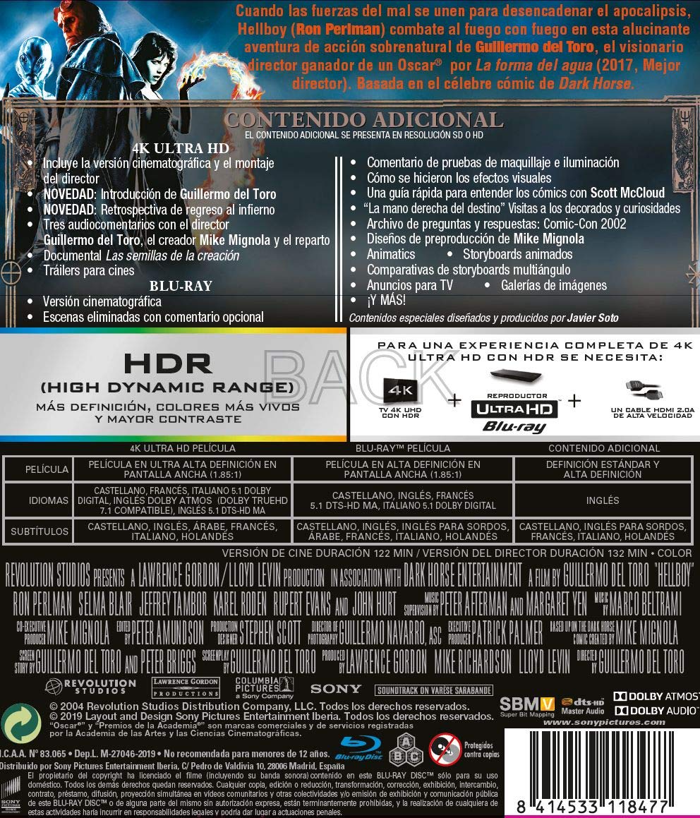 Hellboy (4K Ultra-HD + BD) [Blu-ray]