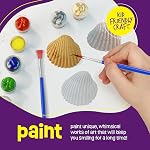 Dan&Darci Kids Sea Shell Painting Kit - Arts & Crafts Gifts for Boys and Girls Ages 6-12 - Craft Activities Kits - Creative Art Activity Easter Gift Toys for Age 6, 7, 8, 9, 10, 11 & 12 Year Old 8-12