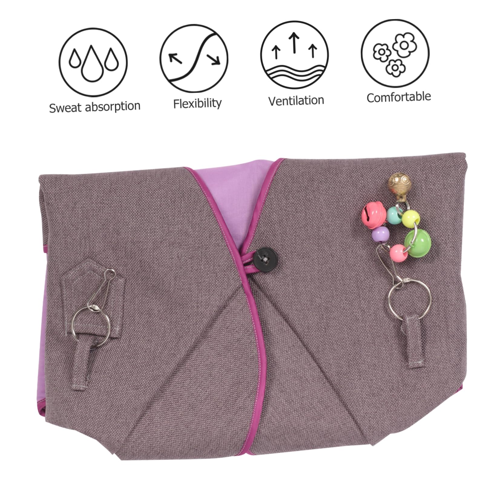 Yardwe Parrot Clothing Protector -Scratch Shawl Bird Poop Protector Comfortable Shoulder Pad for Trainers