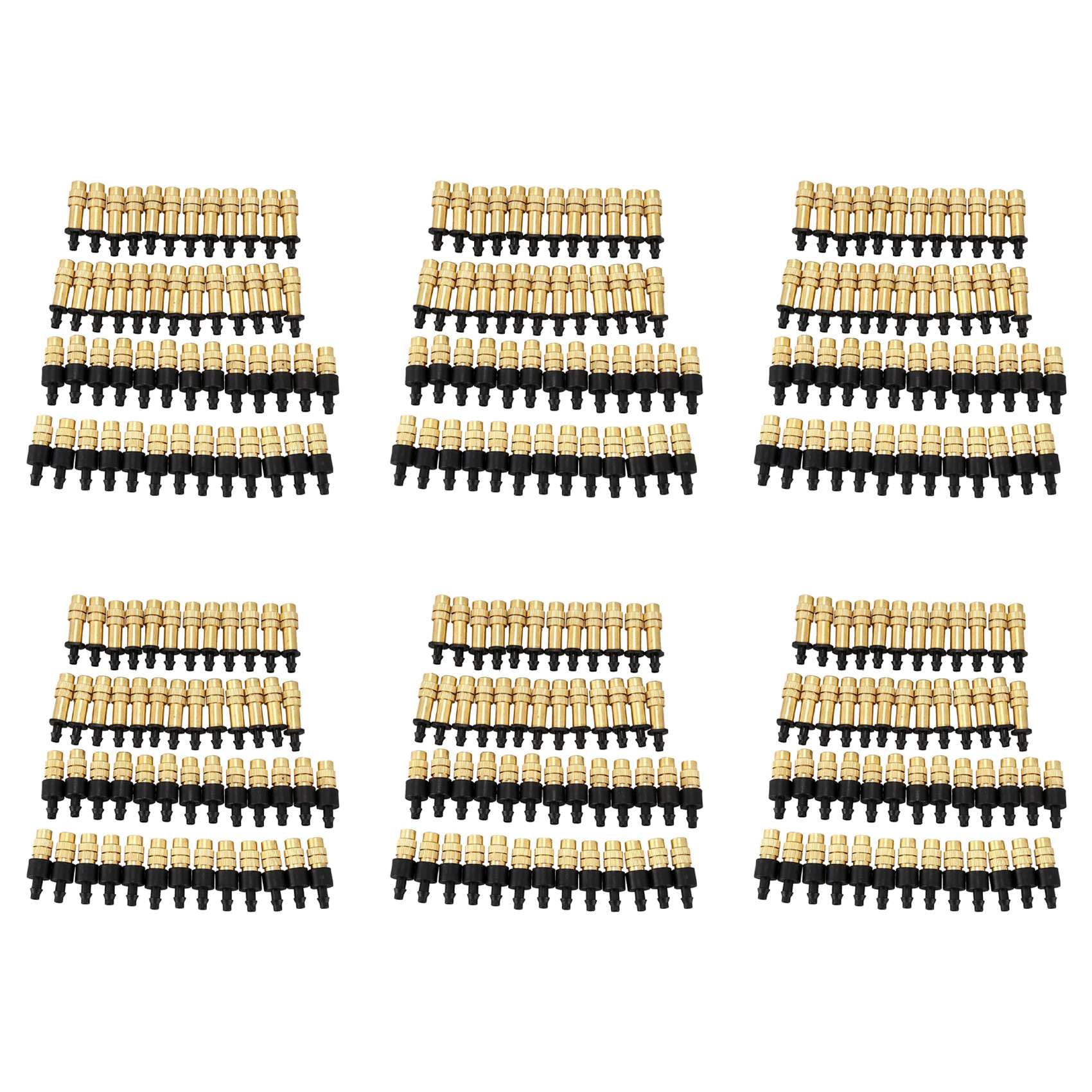 Jnchdghwa 300PCS Adjustable Sprayer Brass Misting Nozzle Atomizing Sprinkler for Mini Drip Garden Watering Irrigation