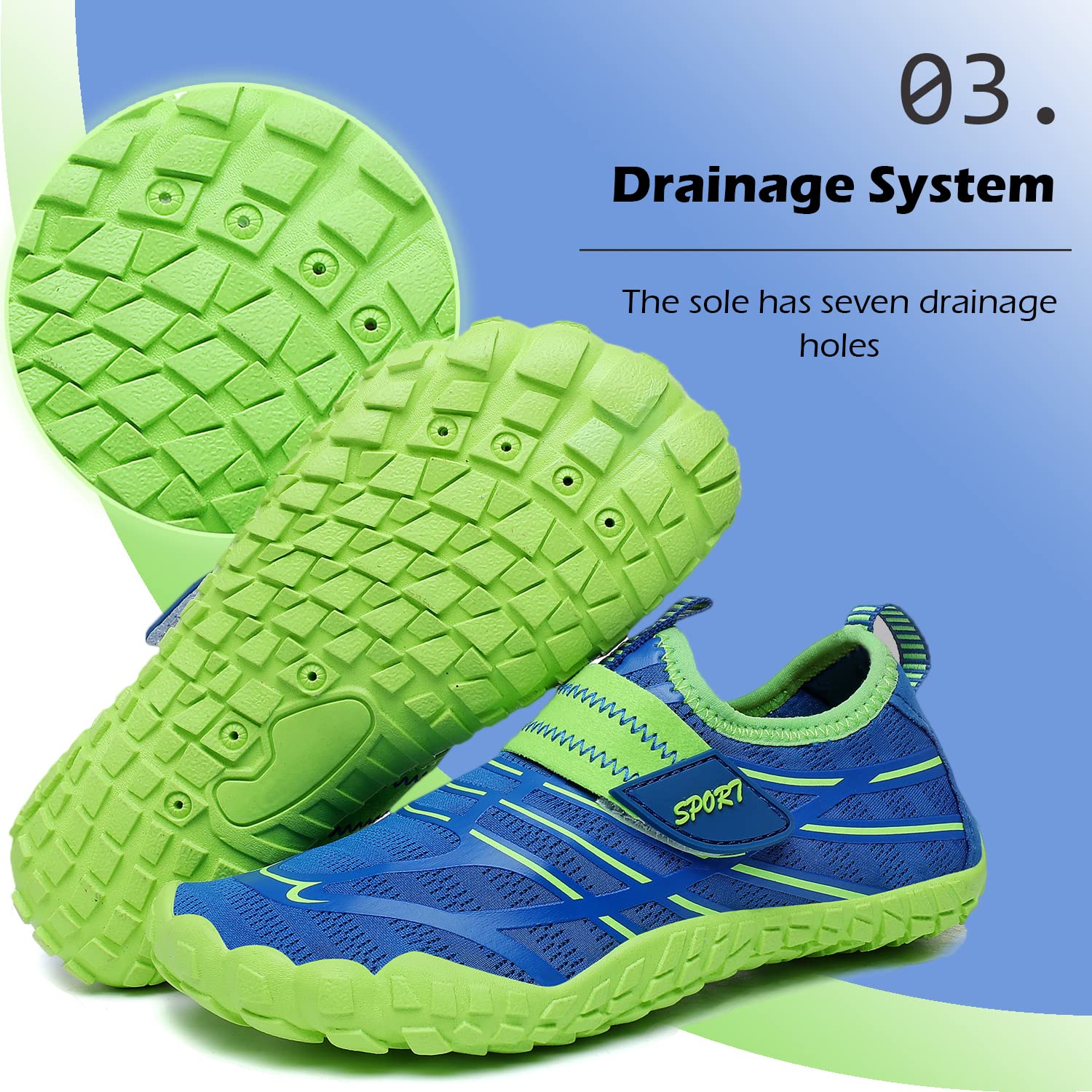 Zapatos de Agua Calcetines Descalzos de Secado rápido Antideslizante para Niñas Niños Piscina de Playa Natación para Buceo Ejercicio
