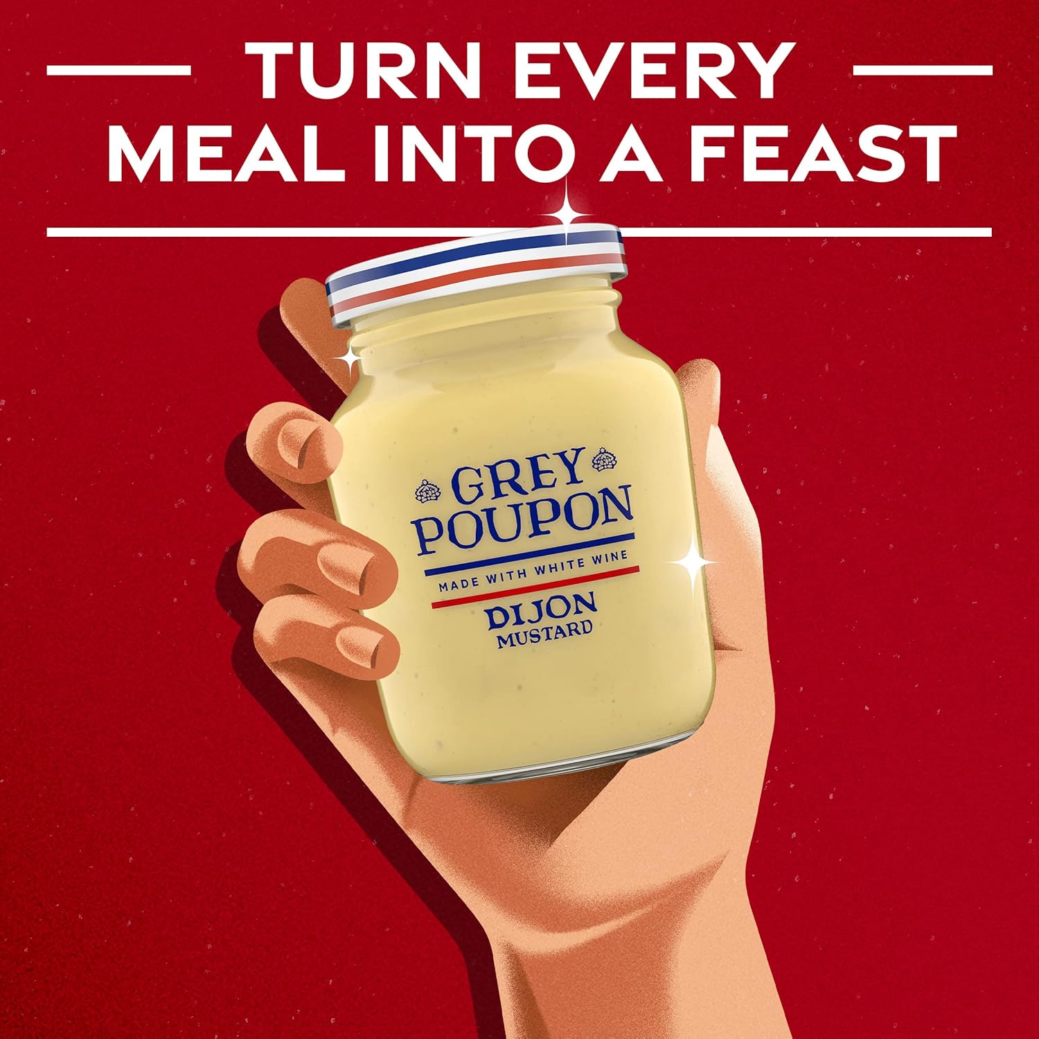 Grey Poupon Single Serve Dijon Mustard Packet, 0.25 FL OZ