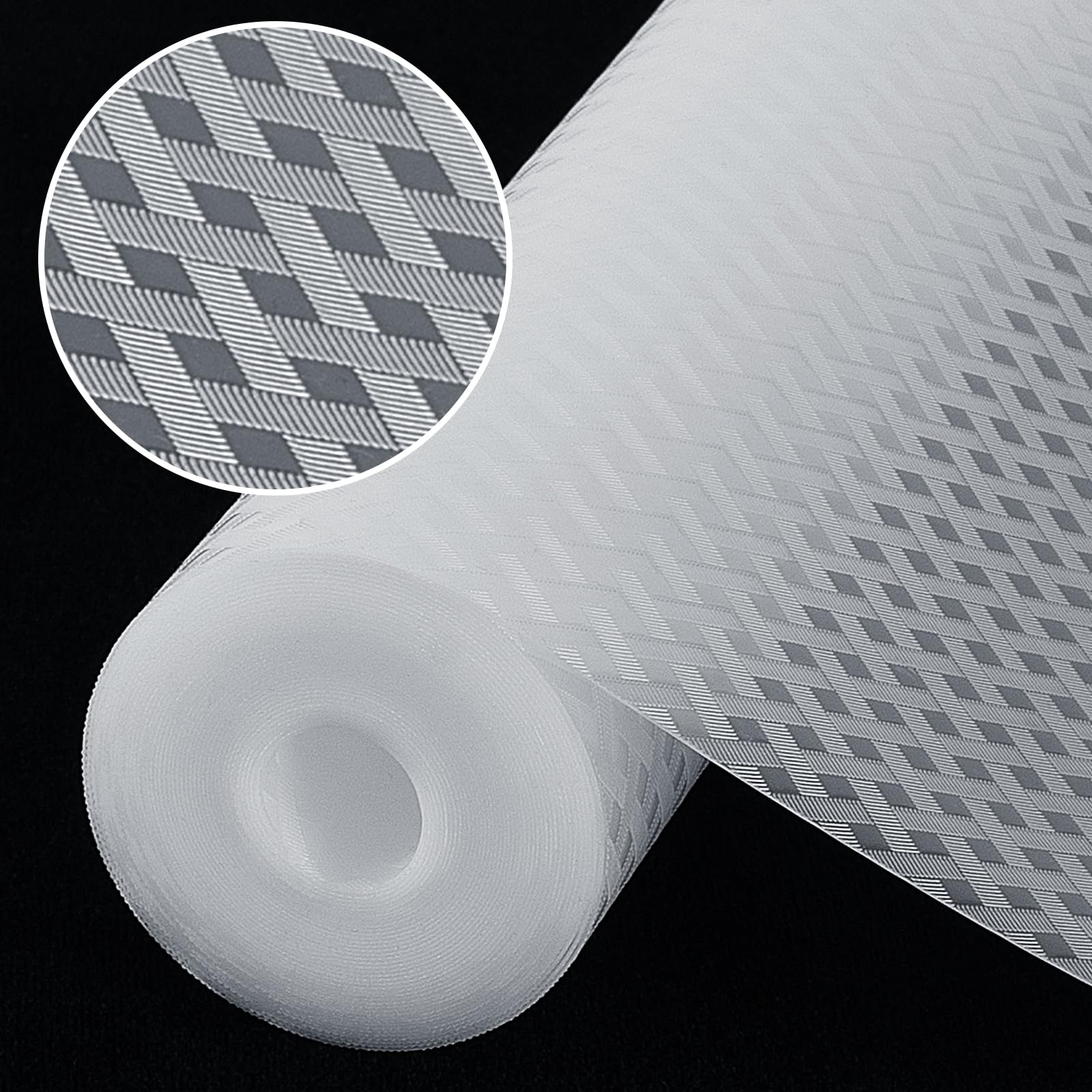 Origuuds Tappetino per Cassetti, Tappetini Non-Adesivo EVA Plastica Rivestimento Cassetti per Cassetto Frigorifero Cucina Ripiani (Transparente/30cm x 300cm)