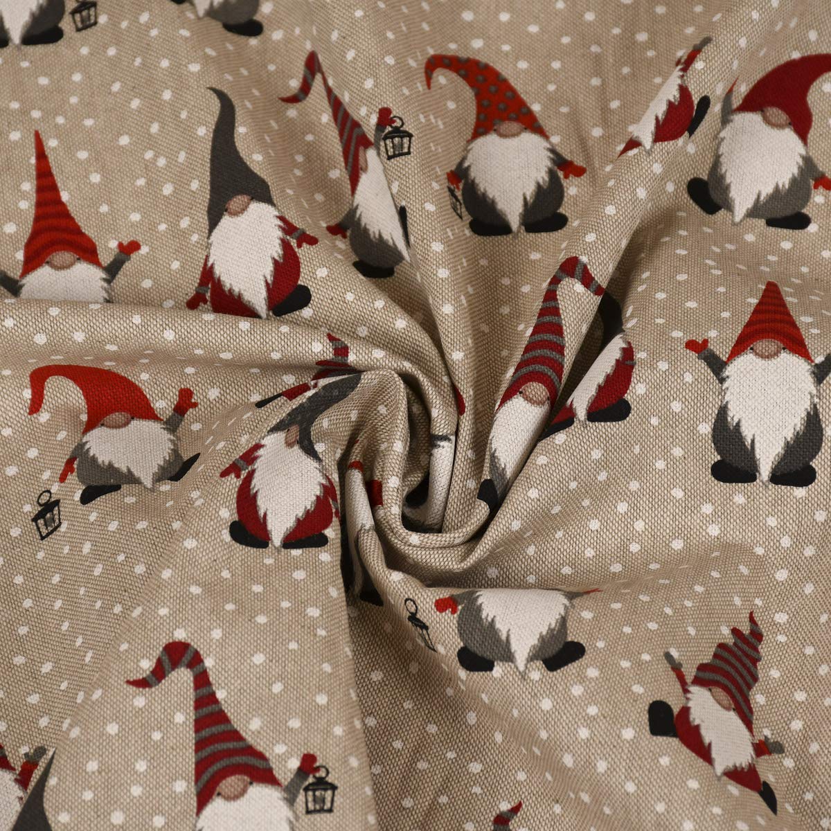 Schöner Leben Housse de coussin Motif lutins de Noël Rouge/gris Différentes tailles 15 x 40 cm
