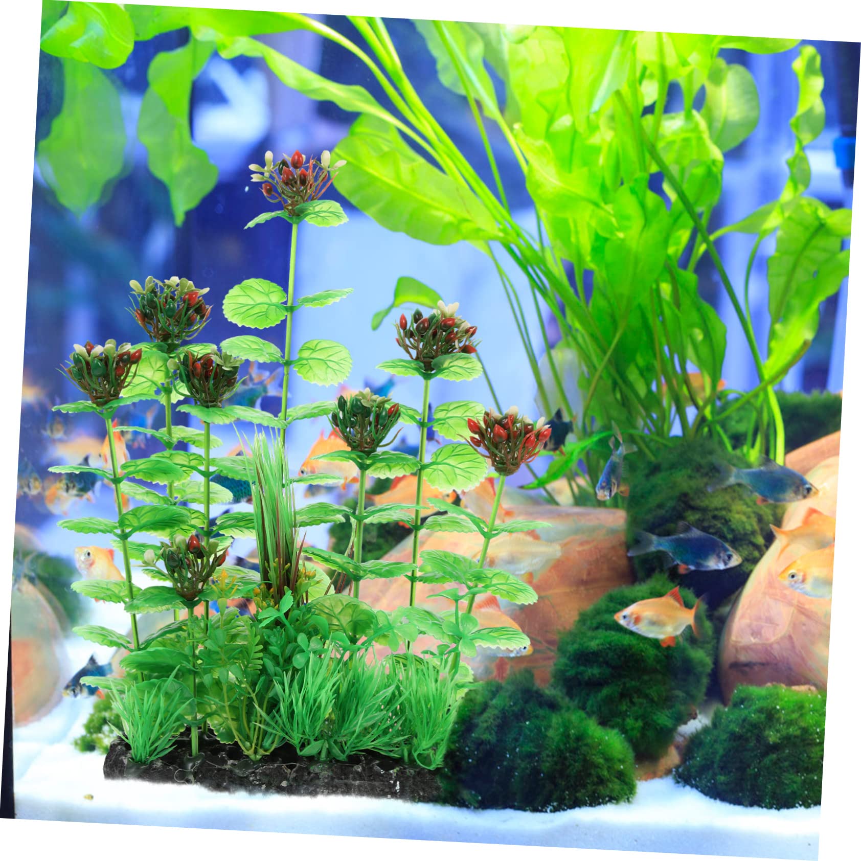 BESPORTBLE 3stücke Künstliche Pflanzen Für Aquarien Plastikpflanzen Für Fischbecken Dekorationsartikel Für Aquarien Wasserpflanzen Langlebig Und