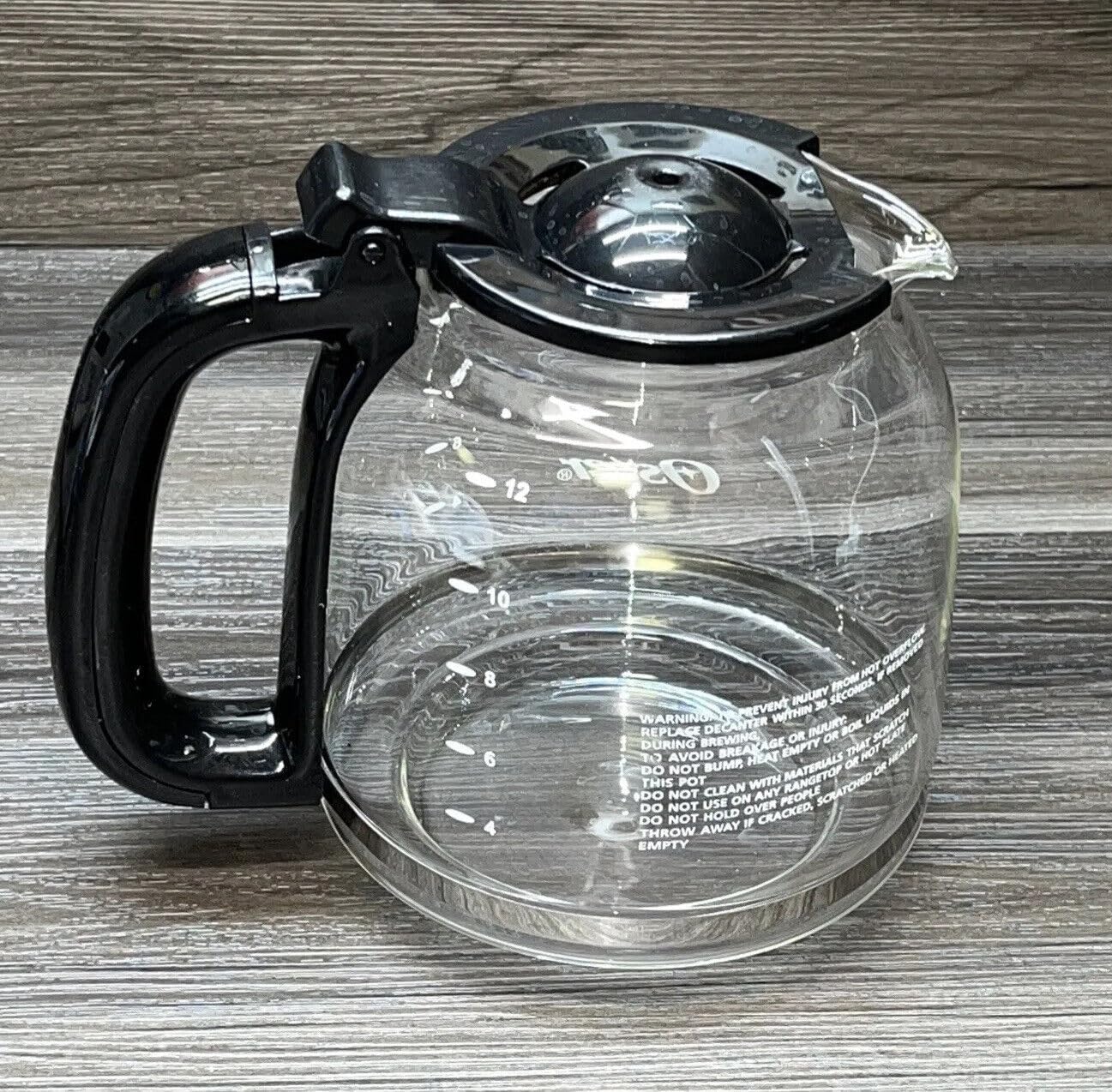 Amazon.com: 154448-000-000, jarra de cristal, color negro, compatible con  cafetera Oster 12 Cup BVST-JBXSS41. : Hogar y Cocina