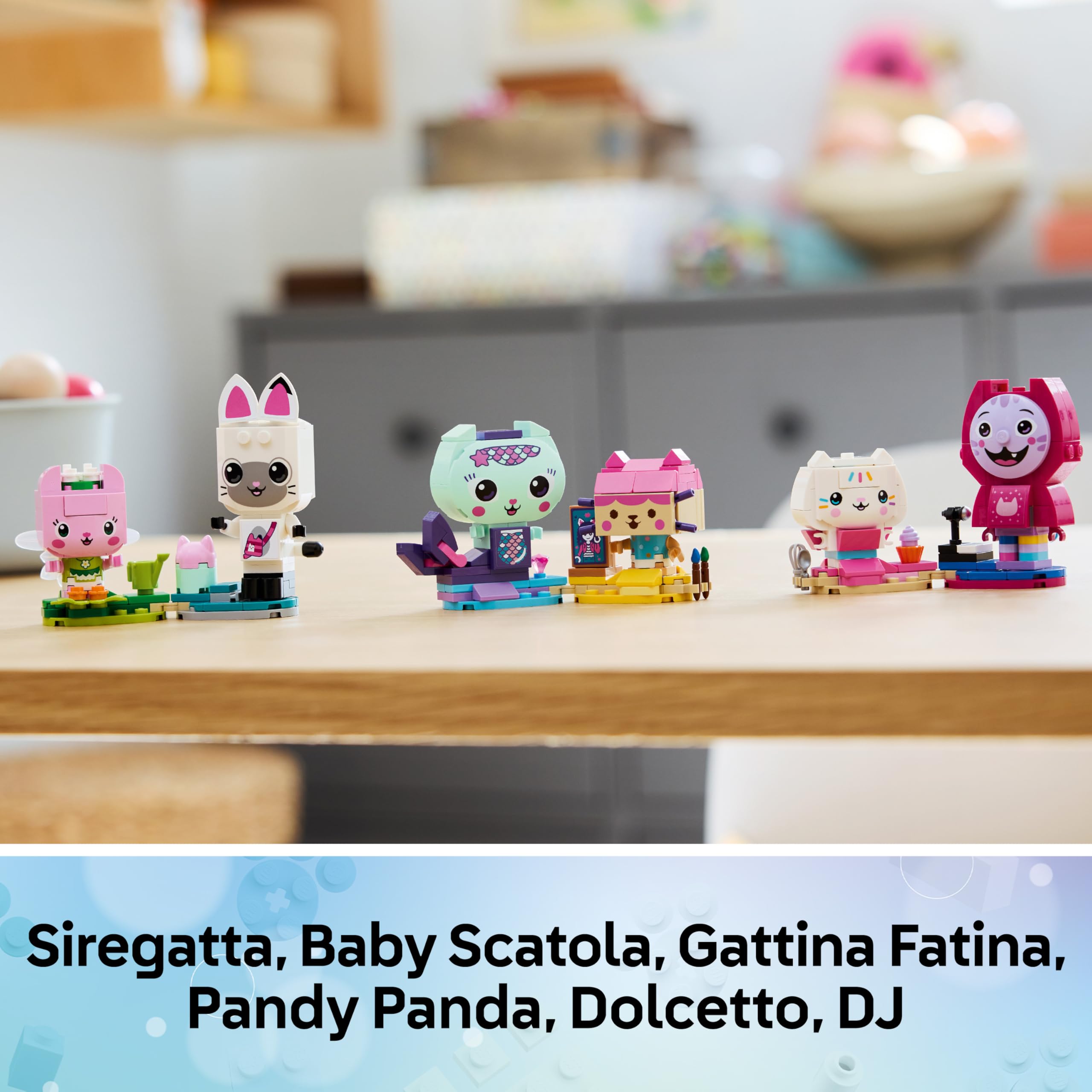 LEGO La Casa delle Bambole di Gabby Gli Amici Gattini di Gabby - Gioco Creativo con 6 Animali Giocattolo tra cui Siregatta e Gattina Fatina con Supporti - Regalo per Bambine e Fan da 6 Anni - 11215