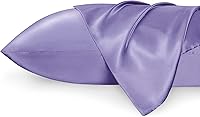 Vista 101 de Bedsure Fundas de almohada de satén, similares a las fundas de almohada de seda tamaño Queen, juego de 2, fundas de almohada para mujeres que