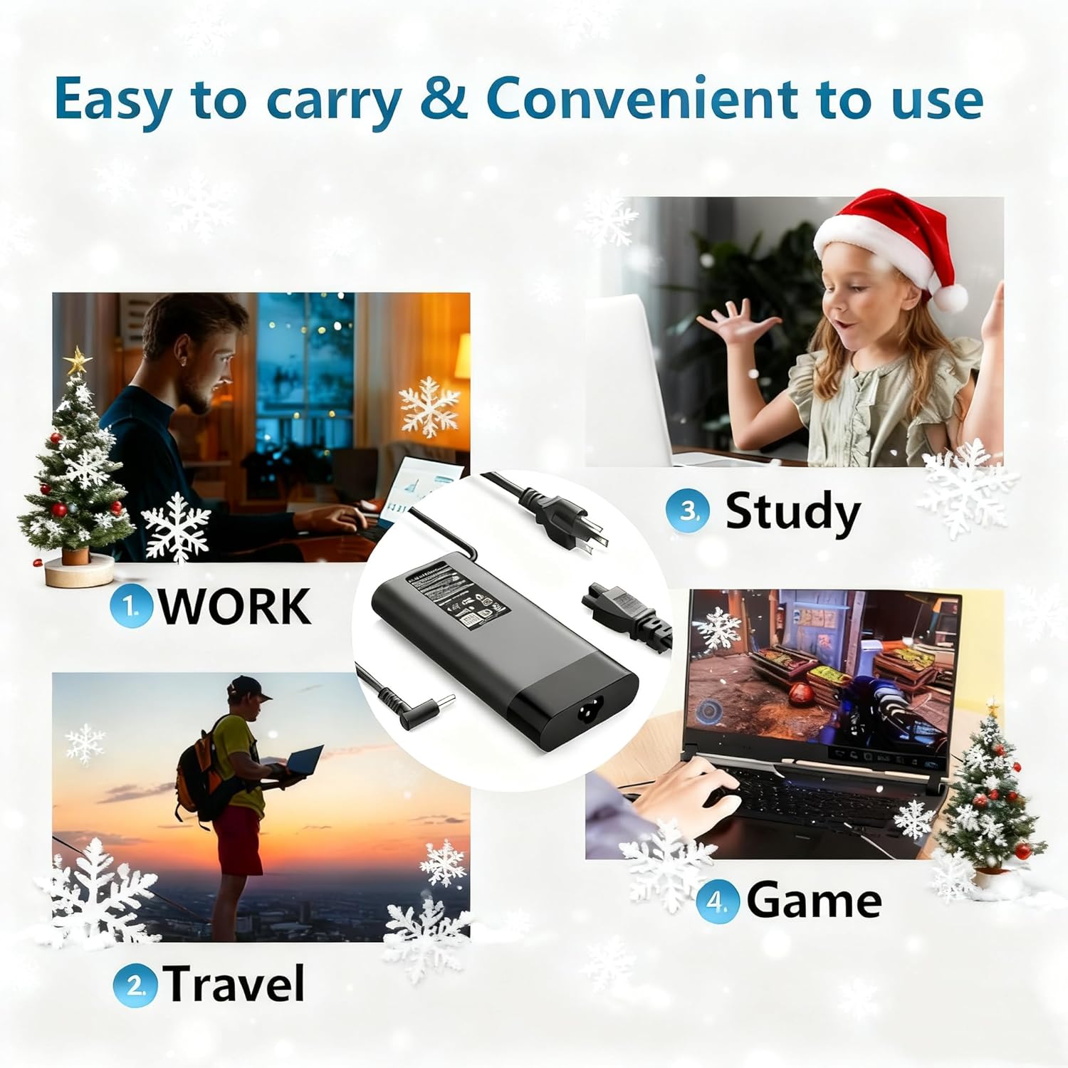 230W ZBook Laptop Charger Compatible with HP ZBook Fury 16 G11 G10 Ultra AI Pro Omen 15 16 17 15.6" 16.1” 17.3” Transcend 16.1” 16 Gaming Laptop RTX5070 RTX5060 2025 M41303-001 Power Charger